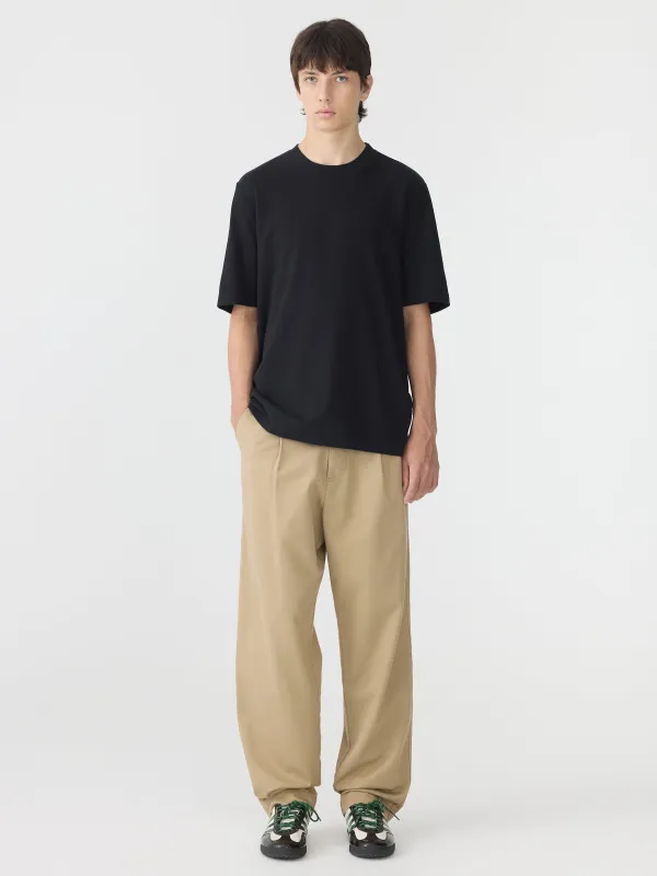 Cotton Twill Pleat Pant sold by Bassike