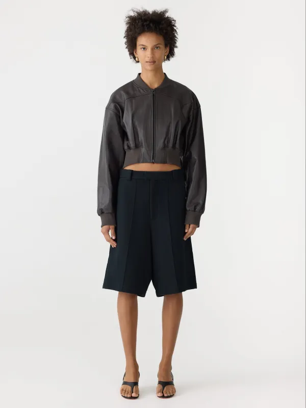 Raised Twill Wide Leg Shorts sold by Bassike