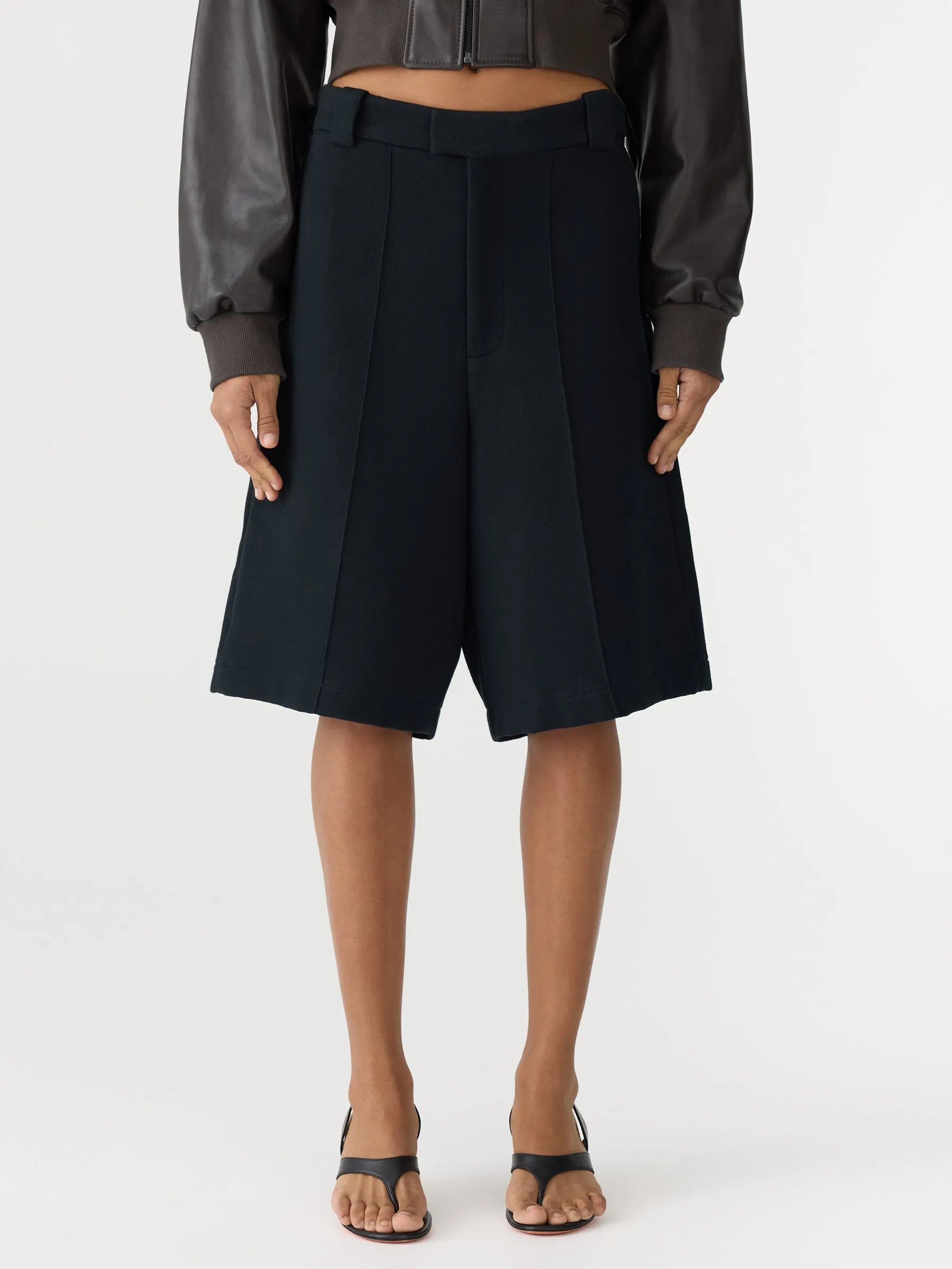 Raised Twill Wide Leg Shorts sold by Bassike product image thumbnail 2