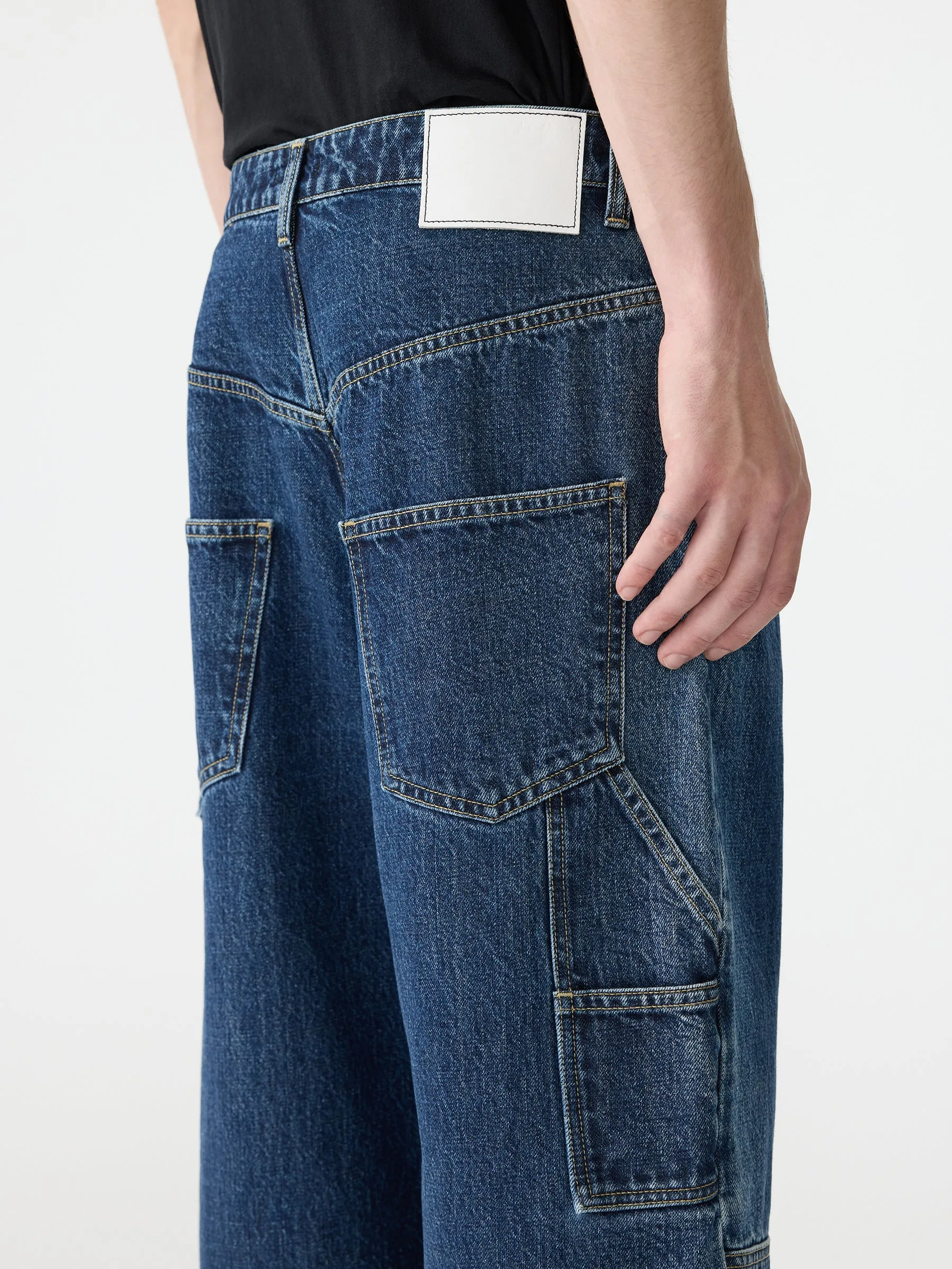 Denim Baggy Carpenter Jean sold by Bassike product image thumbnail 5