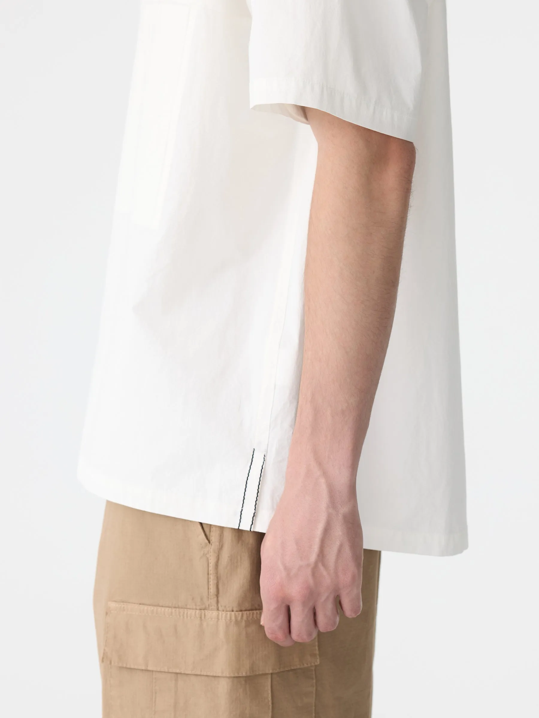 Crushed Cotton Boxy Short Sleeve Shirt sold by Bassike product image thumbnail 4