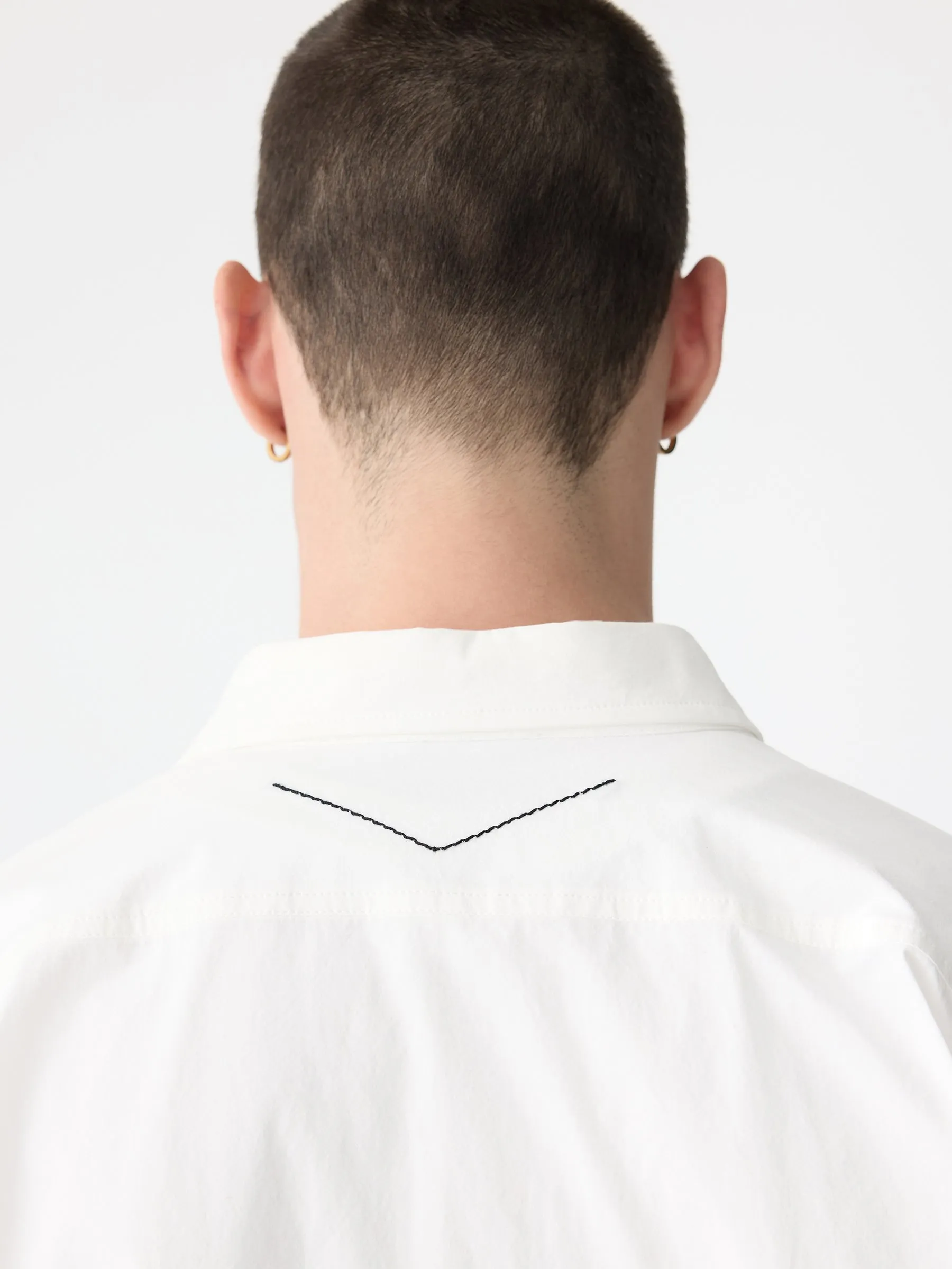 Crushed Cotton Boxy Short Sleeve Shirt sold by Bassike product image thumbnail 5