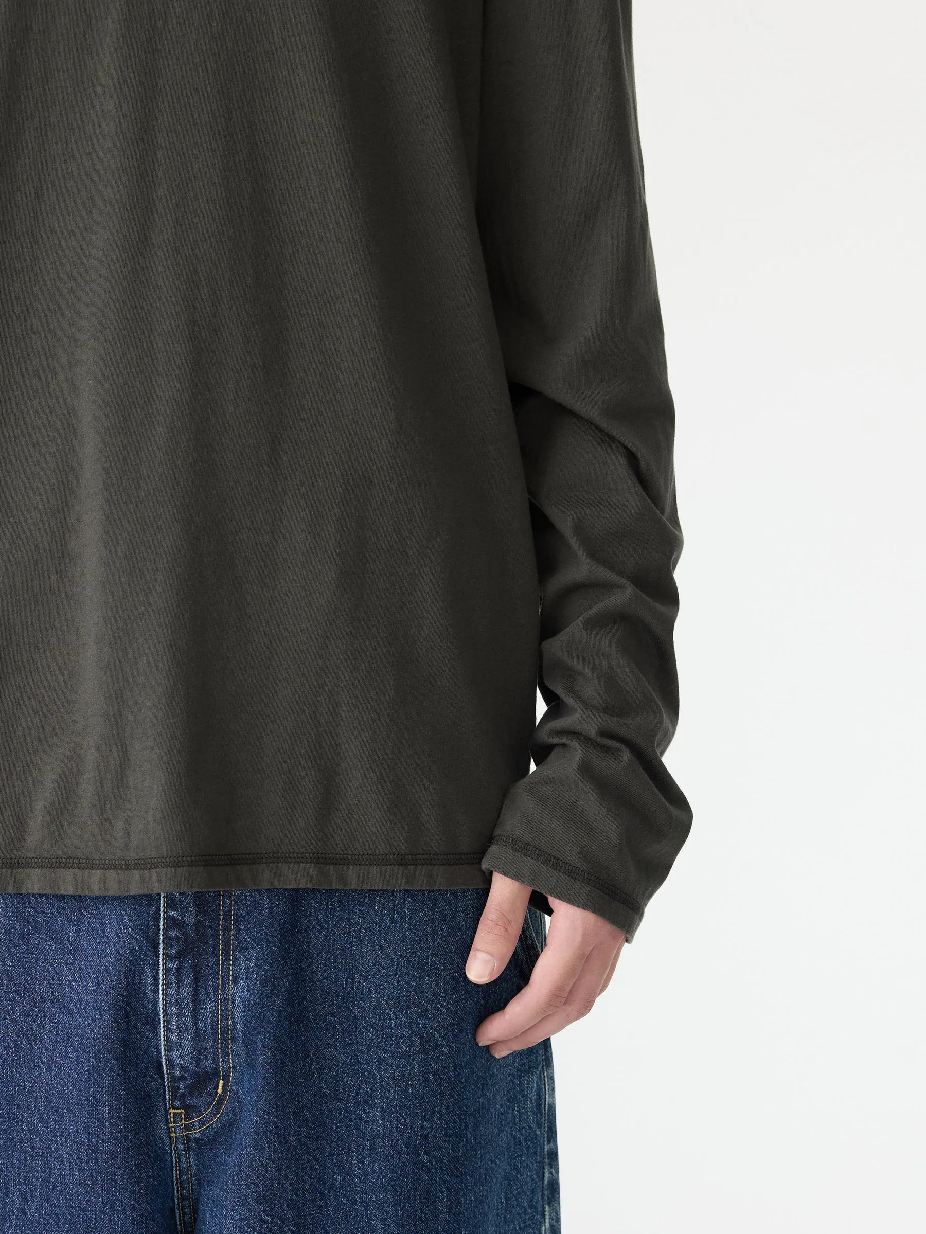 Slouch Coverstitch Long Sleeve T-Shirt sold by Bassike product image thumbnail 4