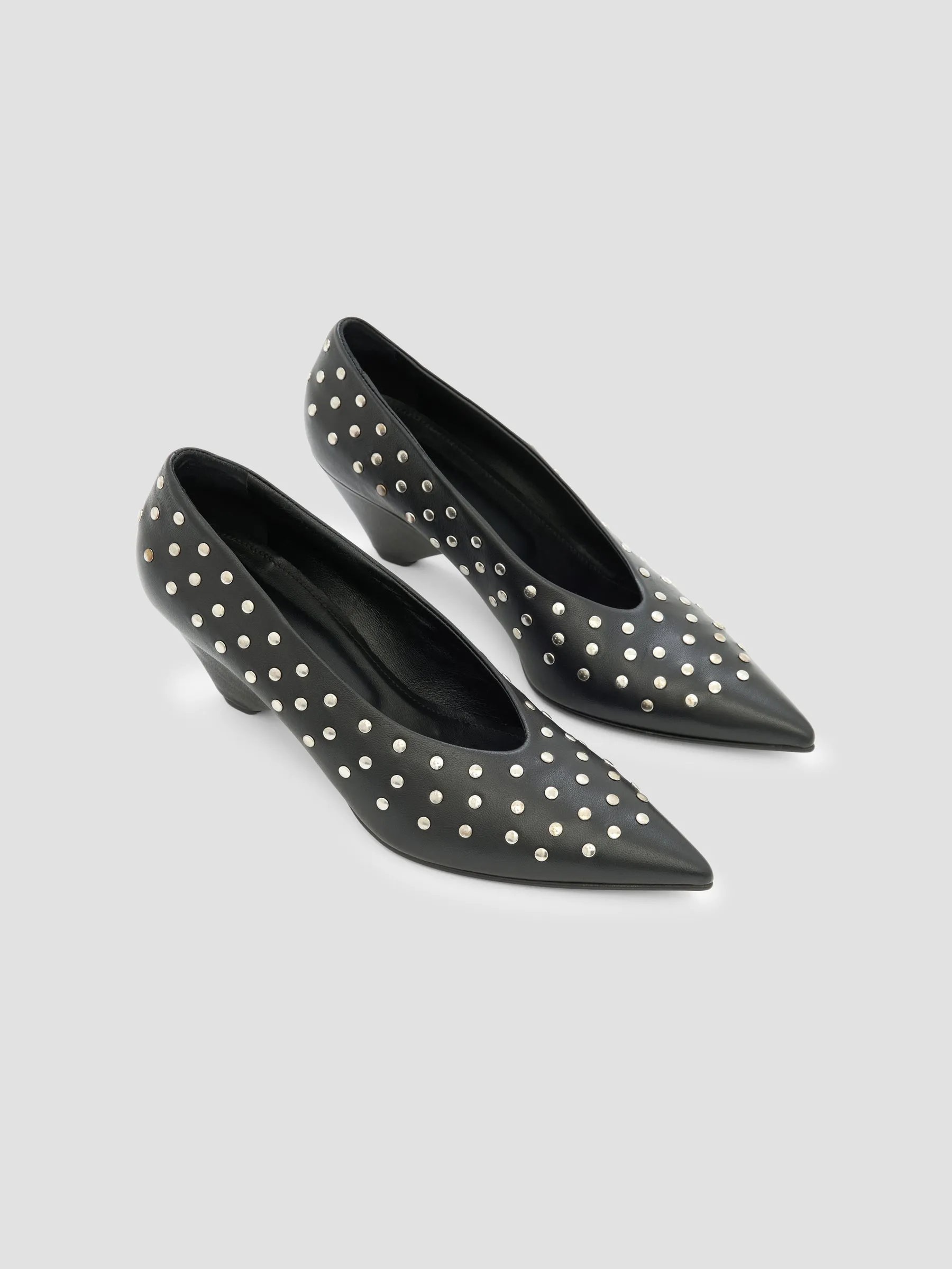Studded Point Toe Pump sold by Bassike