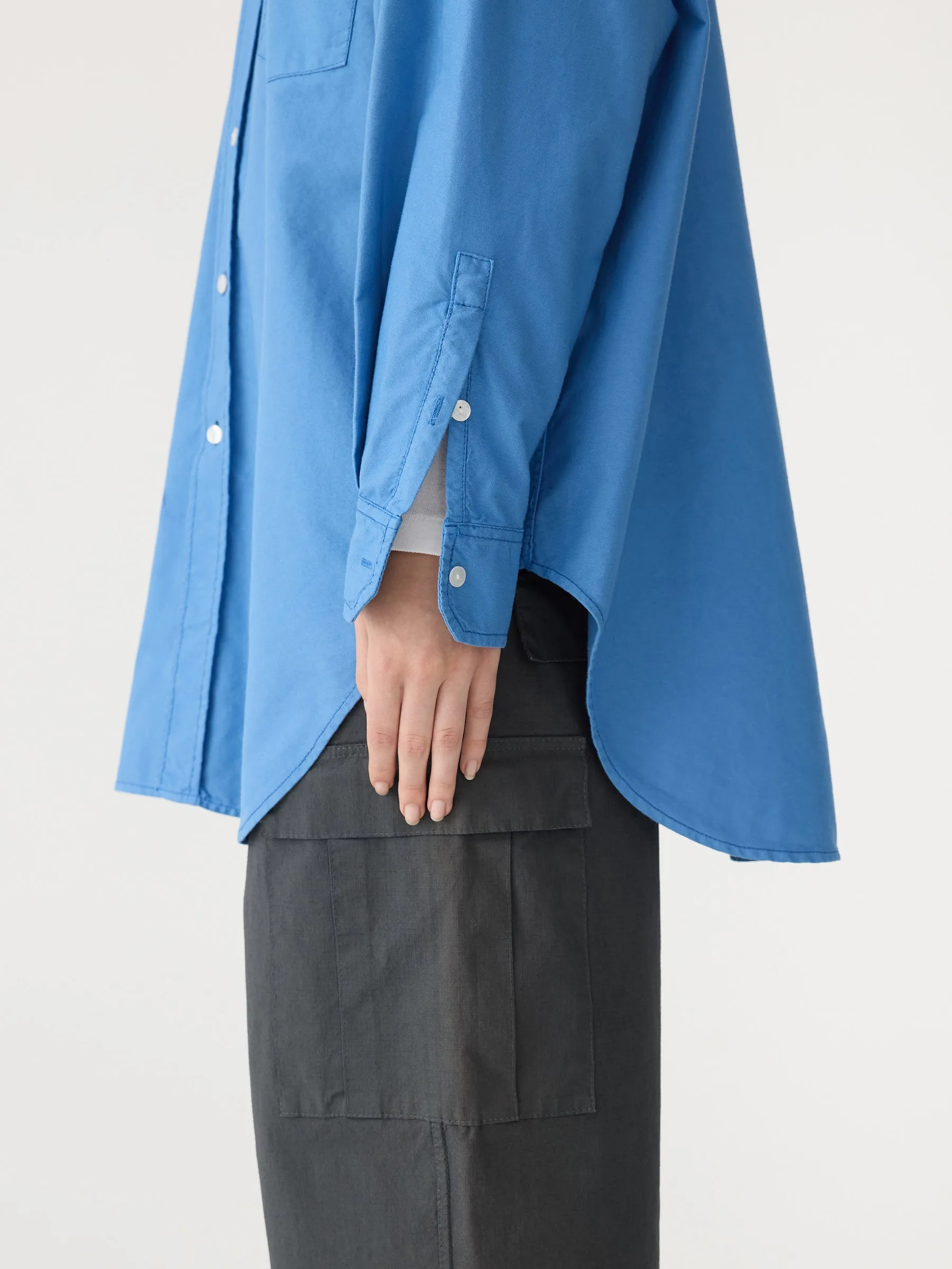 Oversized Pinpoint Shirt sold by Bassike product image thumbnail 5