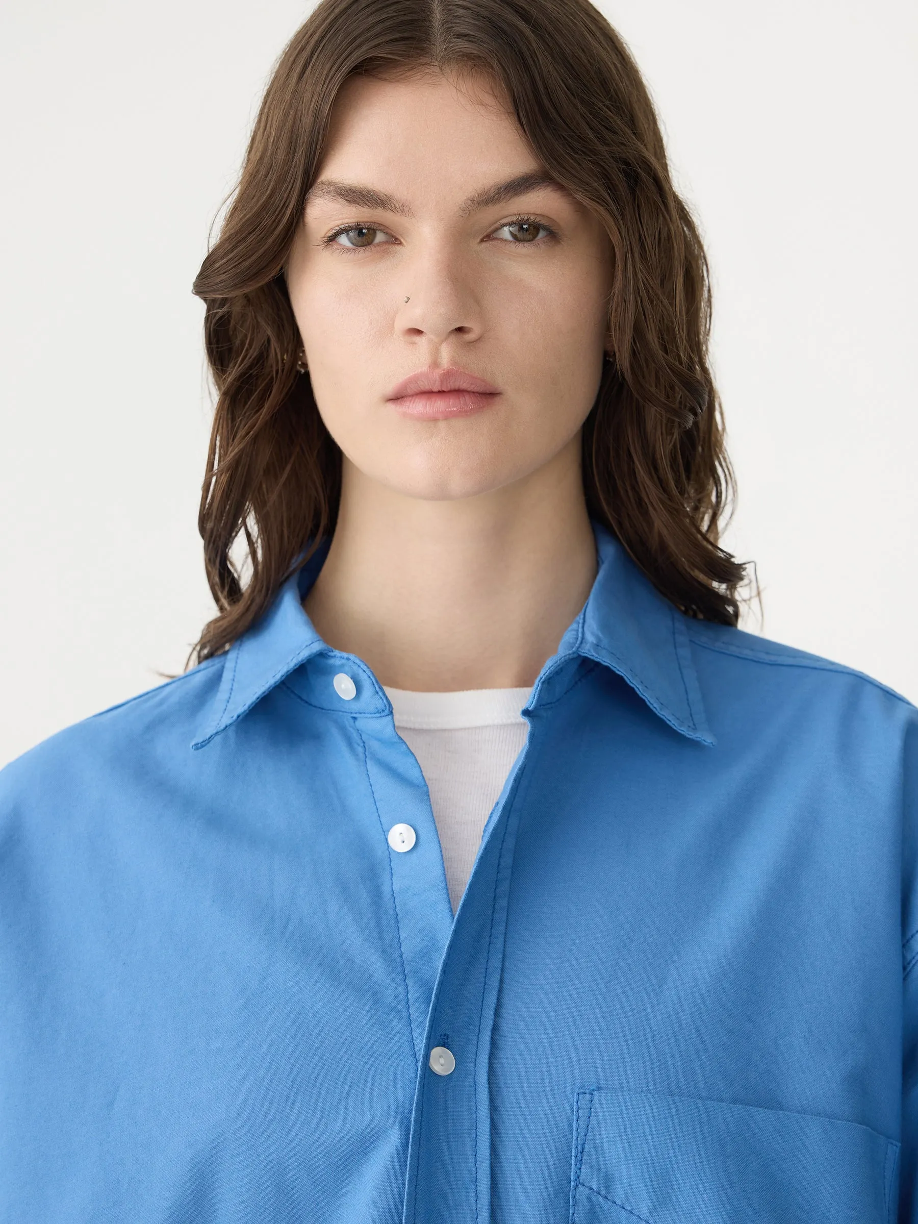 Oversized Pinpoint Shirt sold by Bassike product image thumbnail 3