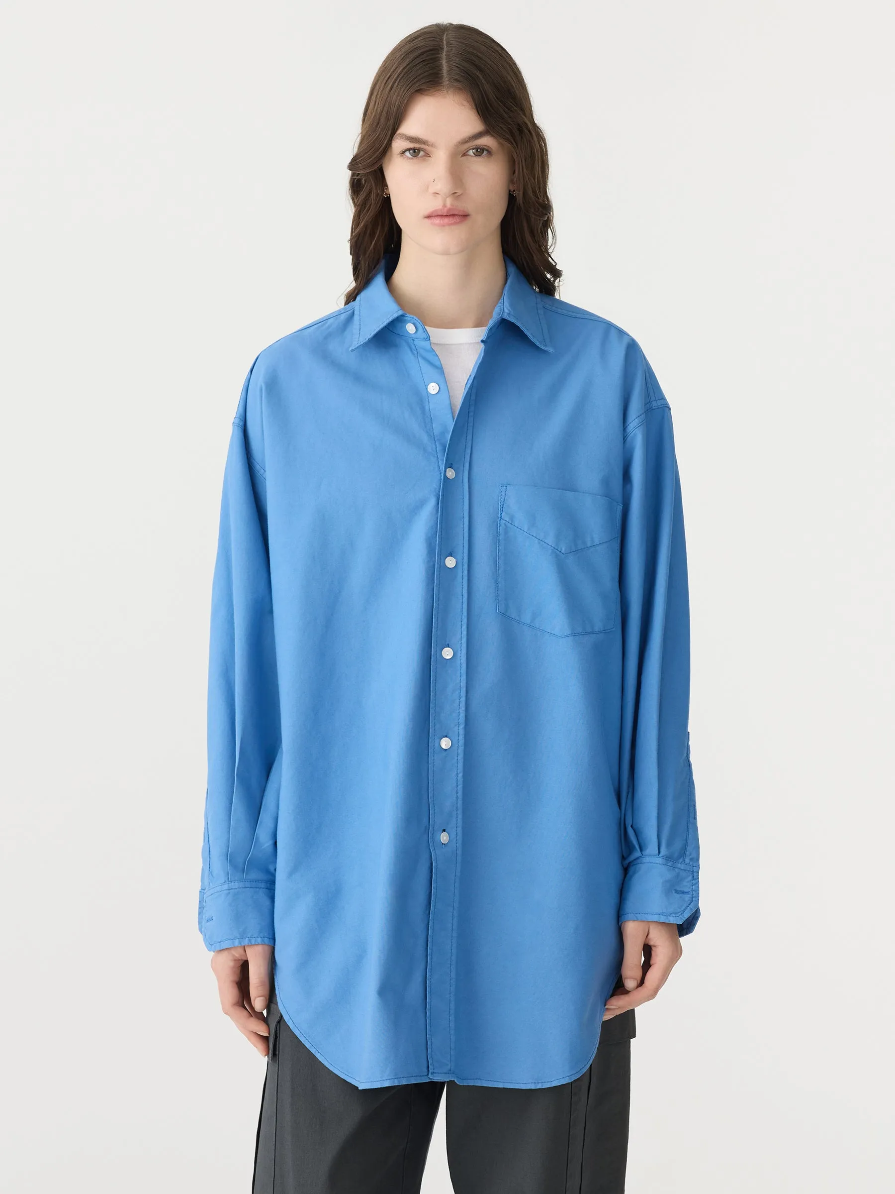 Oversized Pinpoint Shirt sold by Bassike product image thumbnail 2