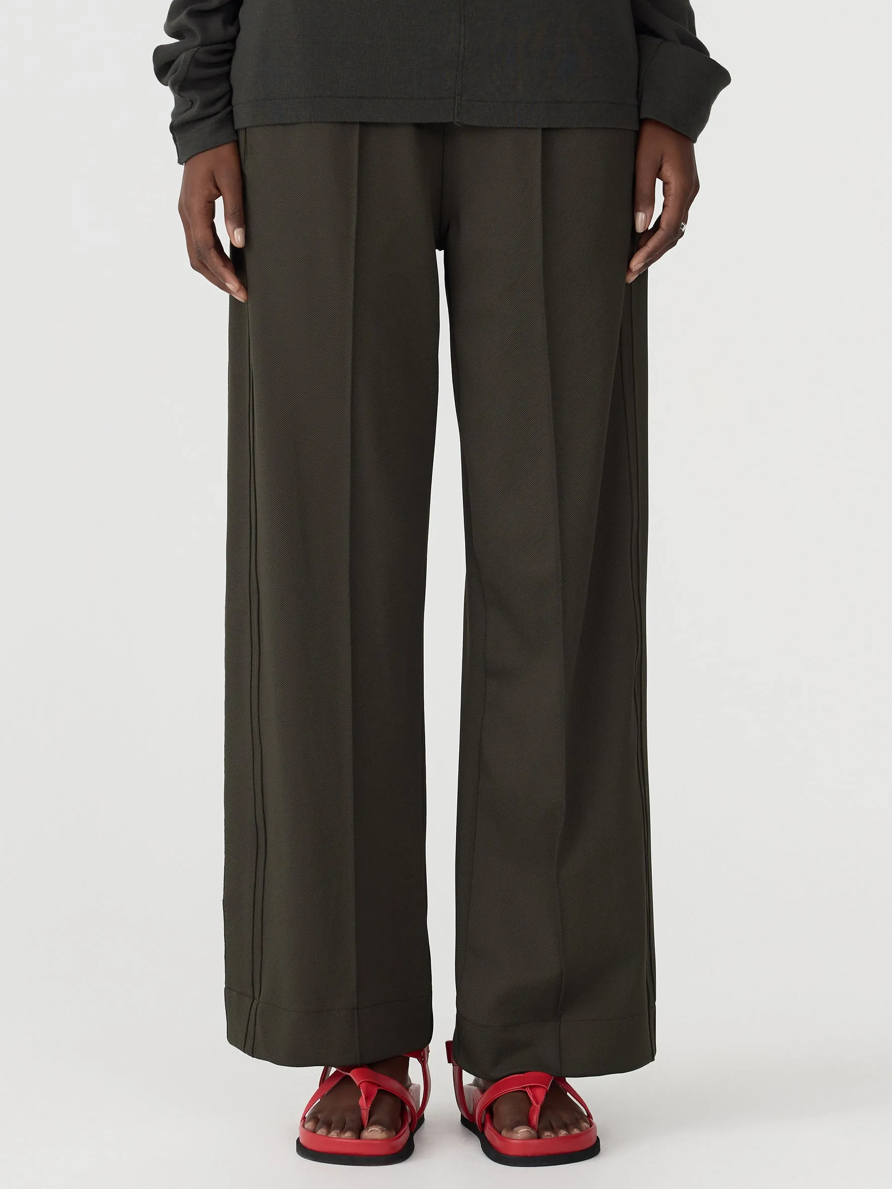 Twill Pinstitch Detail Pant sold by Bassike product image thumbnail 2