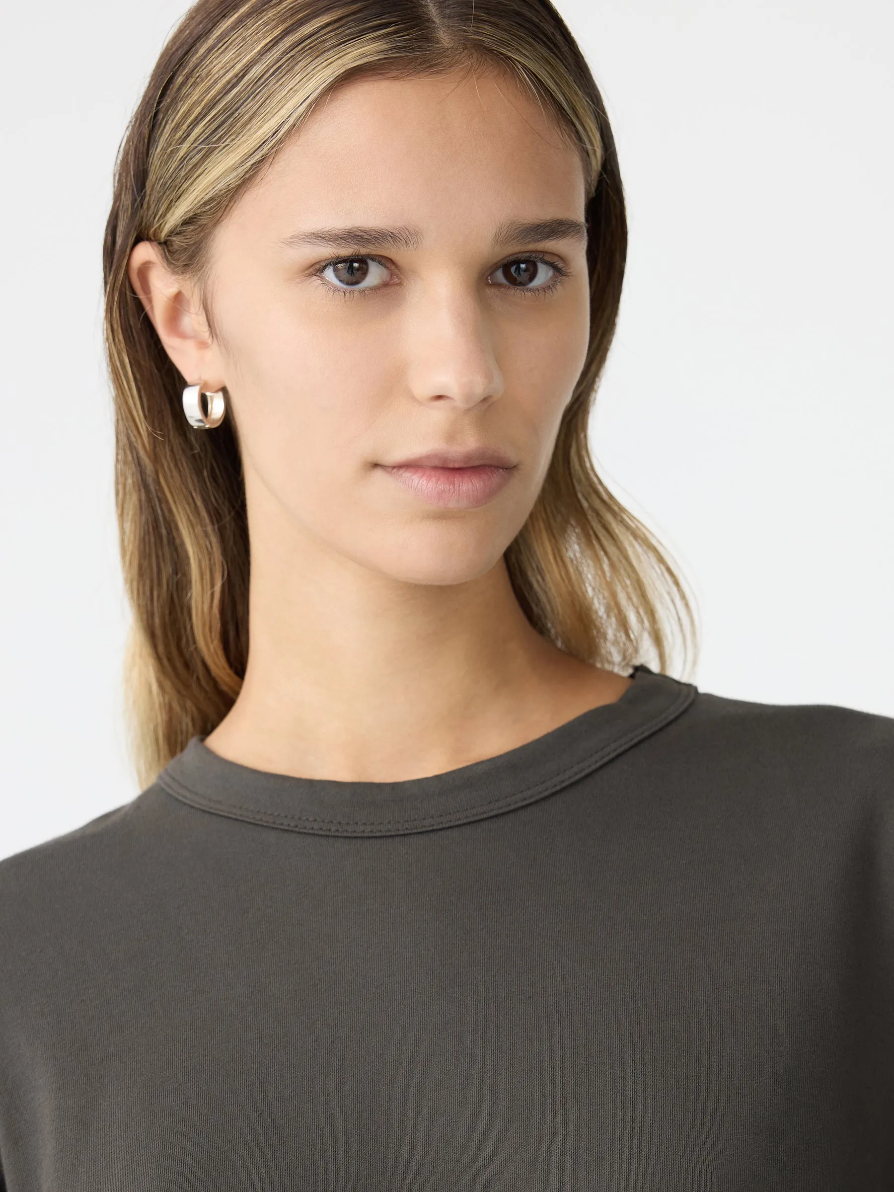 Slouch Wide Heritage Long Sleeve T-Shirt sold by Bassike product image thumbnail 3