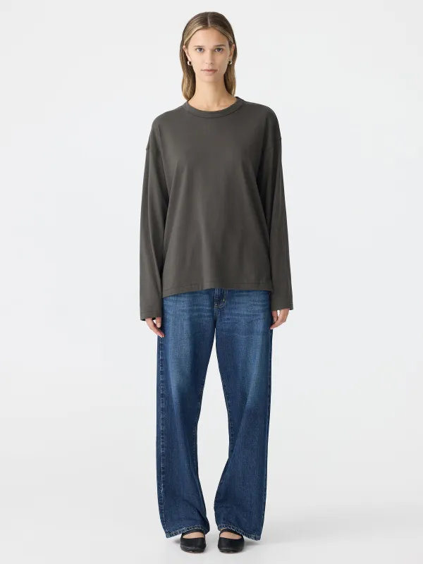 Slouch Wide Heritage Long Sleeve T-Shirt sold by Bassike