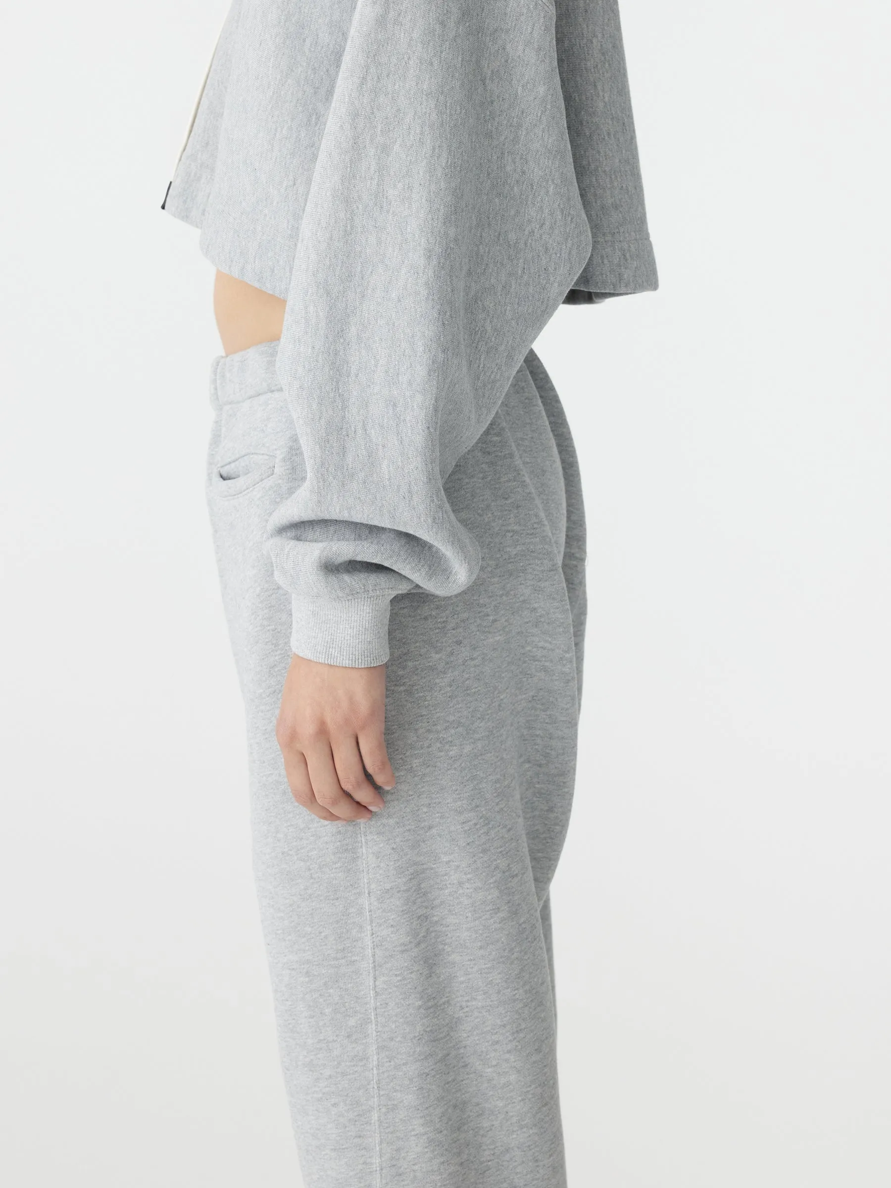 Fleece Boxy Cropped Hoodie sold by Bassike product image thumbnail 5