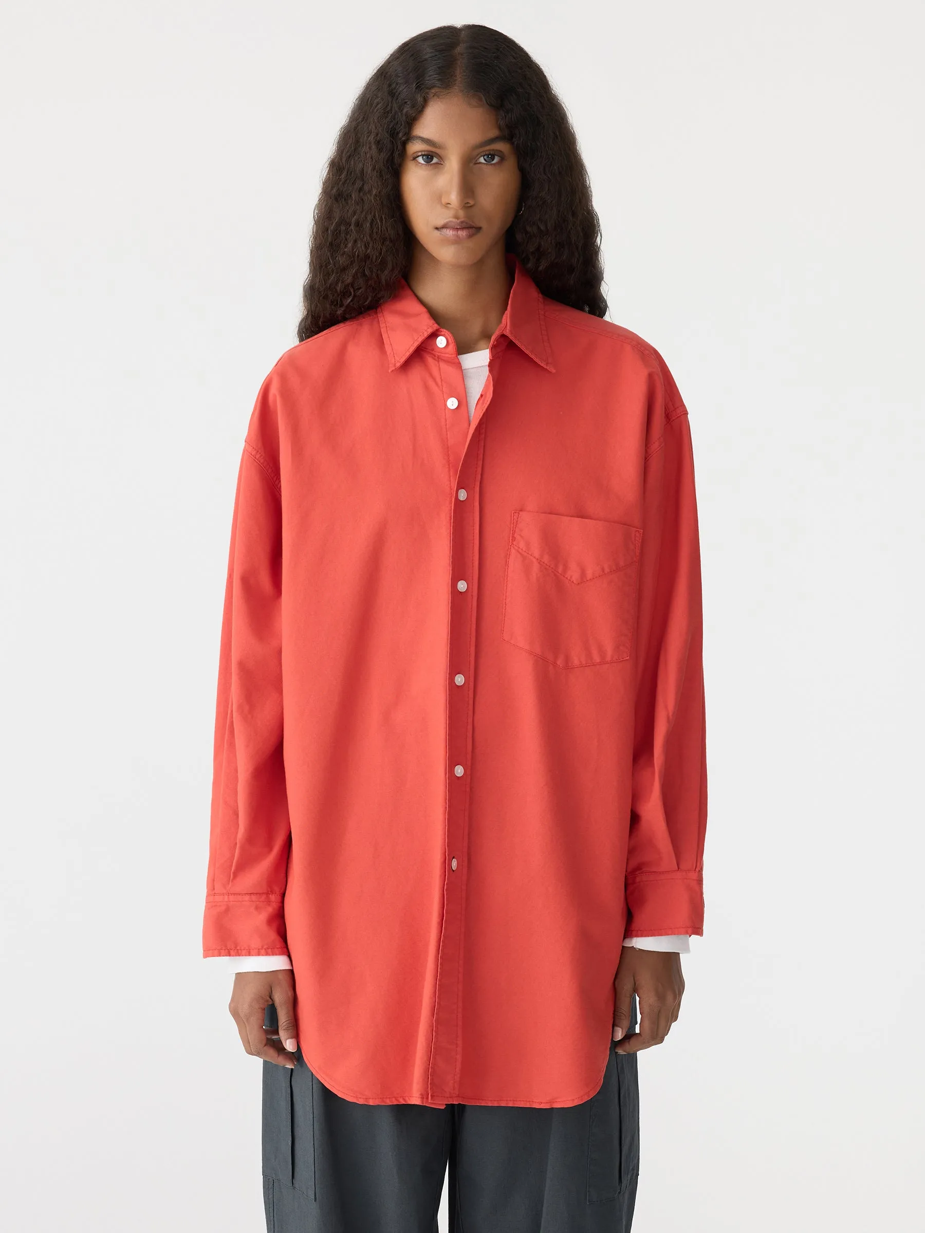 Oversized Pinpoint Shirt sold by Bassike product image thumbnail 2