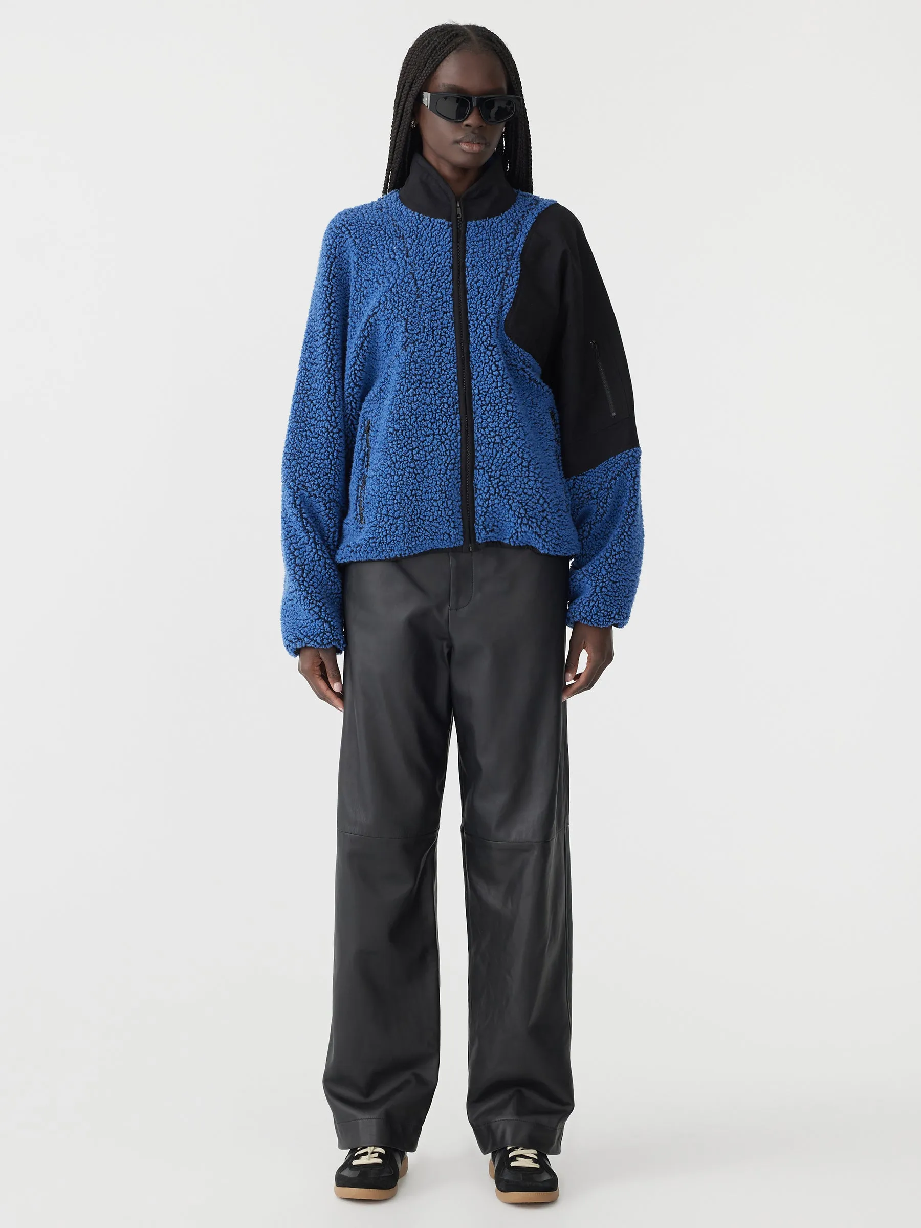 Patch Detail Bomber Jacket sold by Bassike