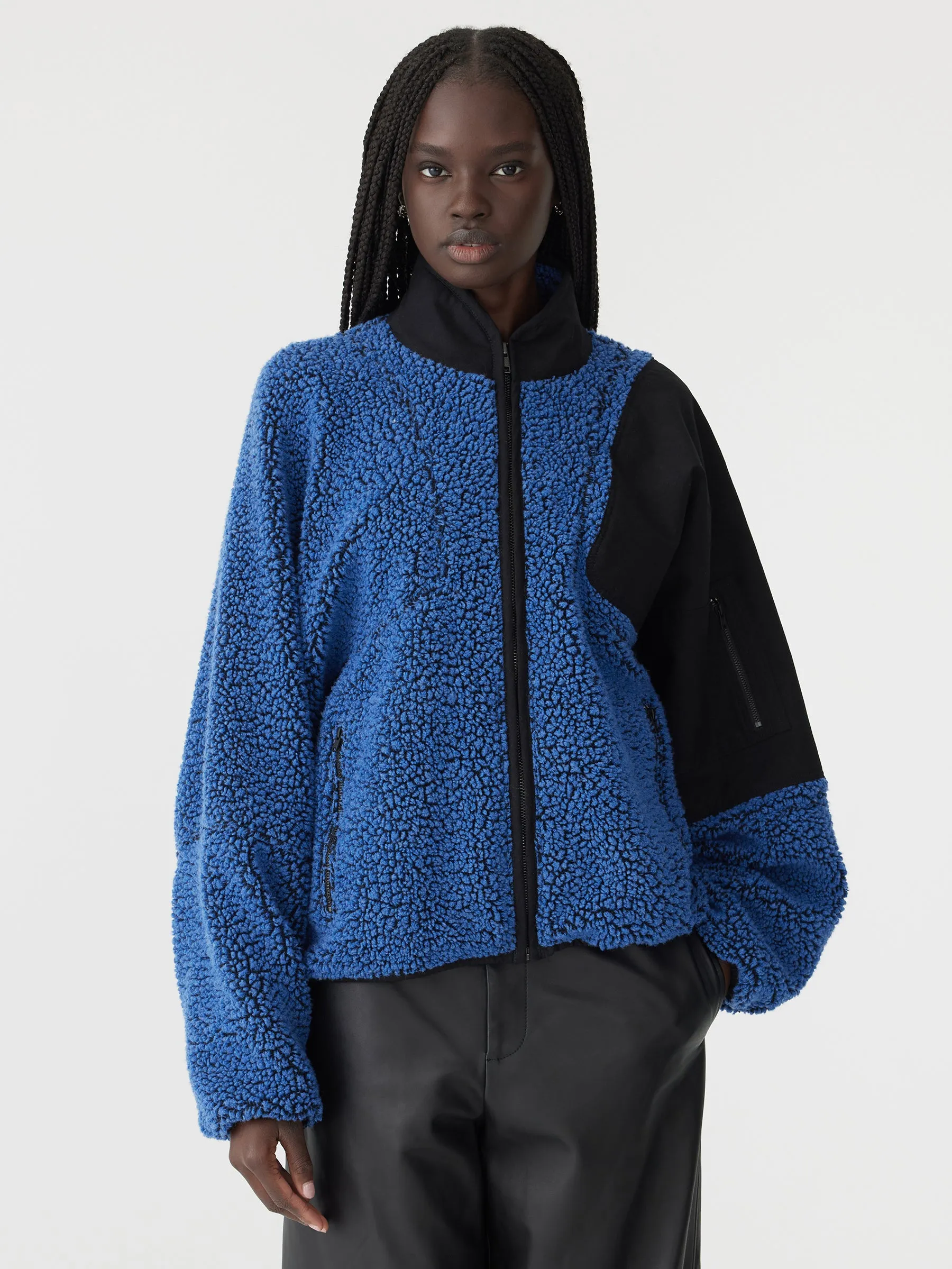 Patch Detail Bomber Jacket sold by Bassike product image thumbnail 2