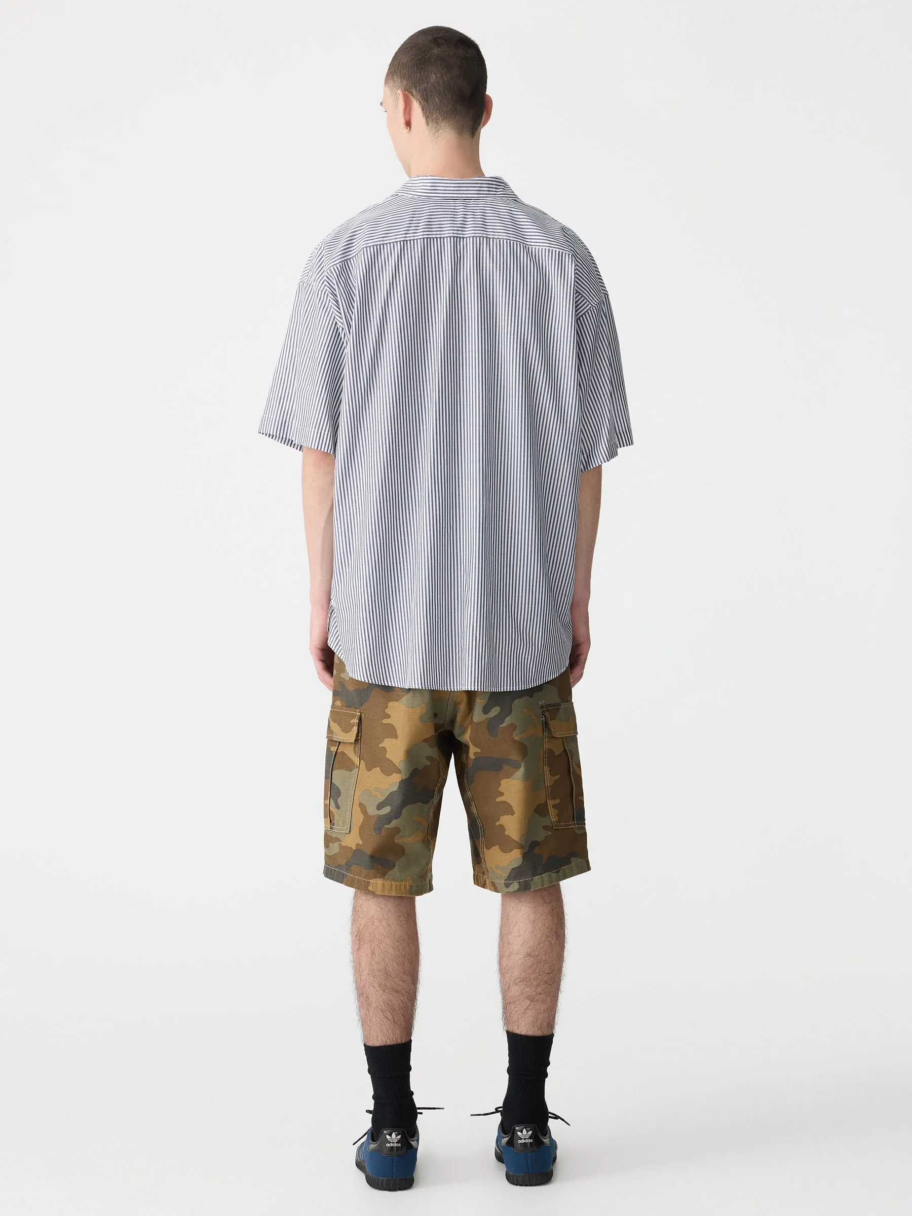 Oversized Stripe Short Sleeve Shirt sold by Bassike product image thumbnail 5