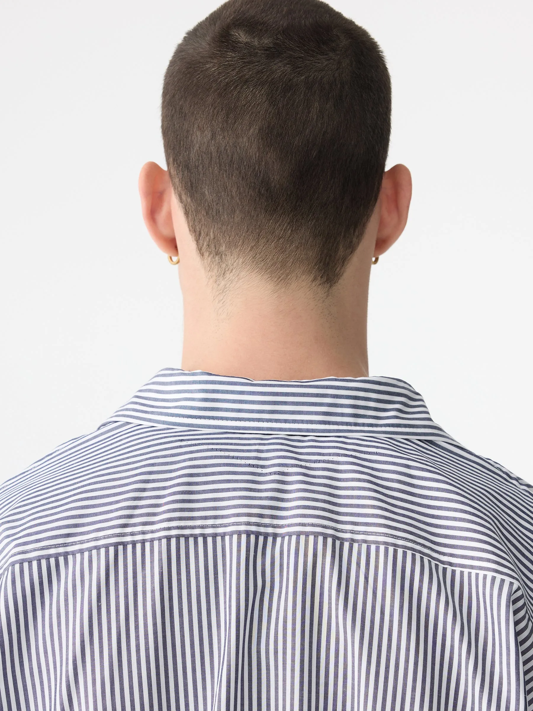 Oversized Stripe Short Sleeve Shirt sold by Bassike product image thumbnail 4