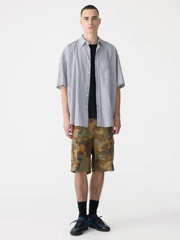 Oversized Stripe Short Sleeve Shirt sold by Bassike