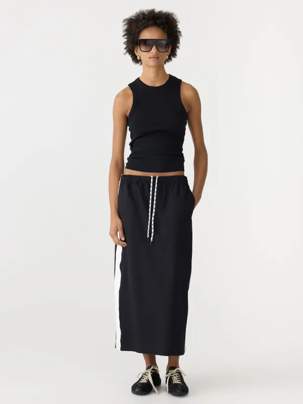 Stretch Twill Pull On Skirt sold by Bassike