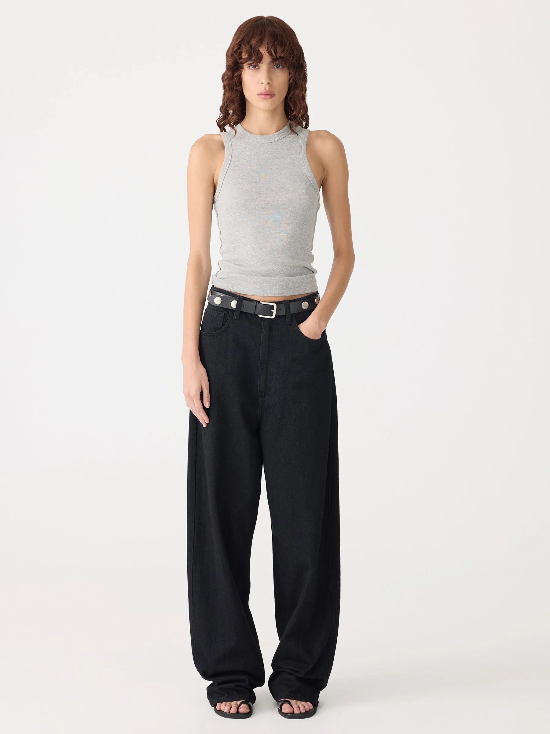 Studded Leather Belt sold by Bassike product image thumbnail 2