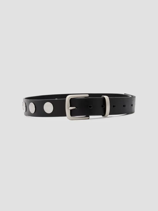 Studded Leather Belt sold by Bassike