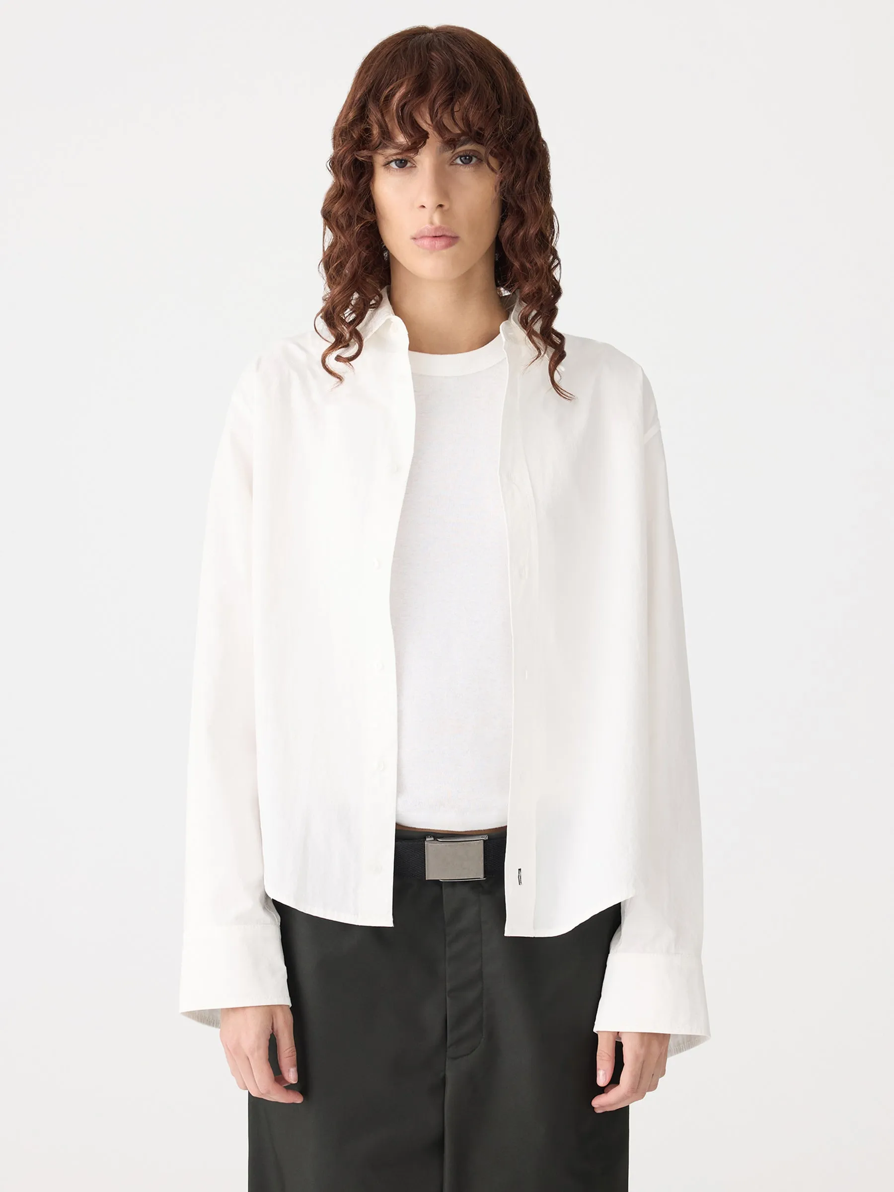 Cuff Detail Traditional Shirt sold by Bassike product image thumbnail 2