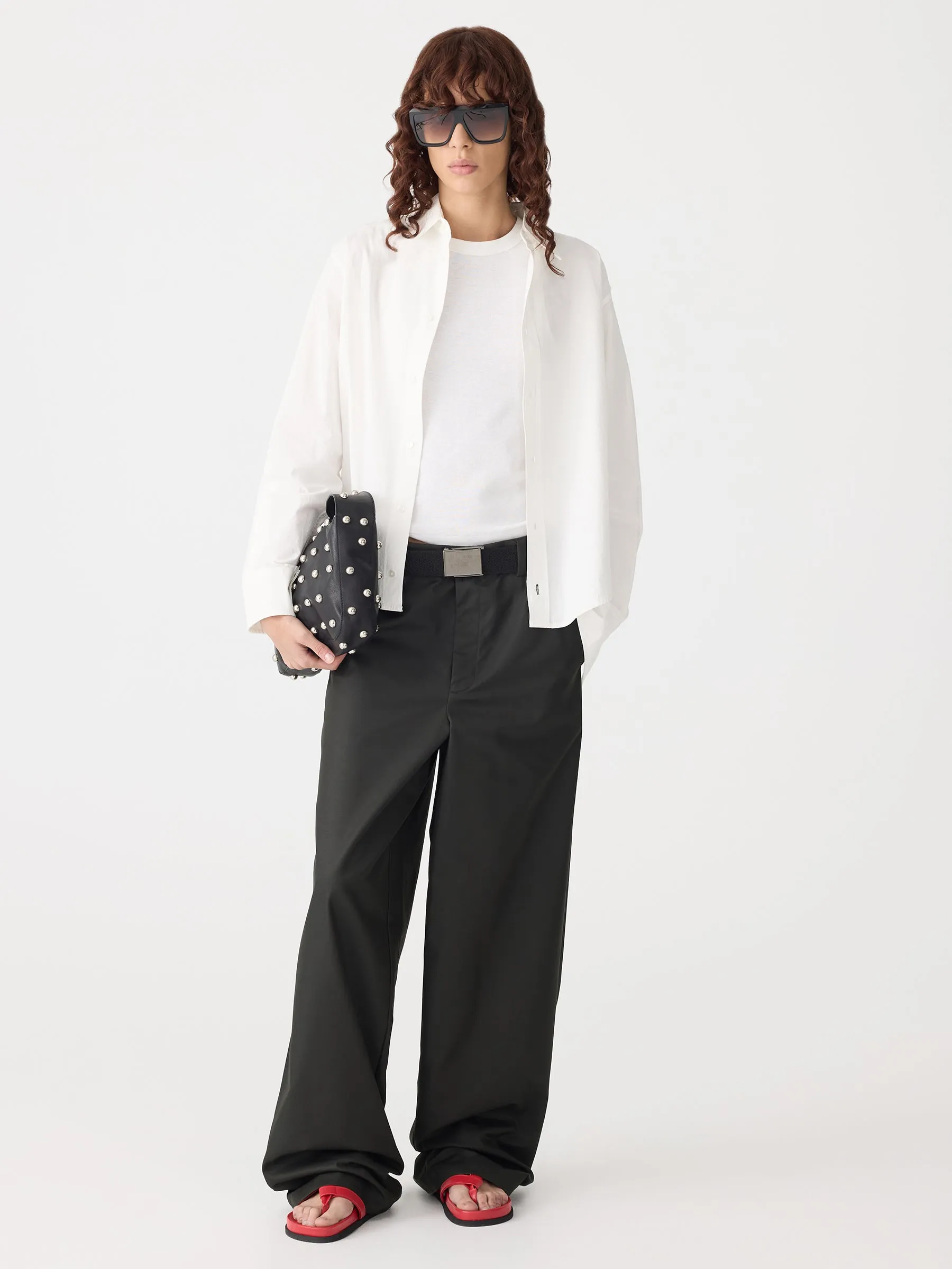 Cuff Detail Traditional Shirt sold by Bassike product image thumbnail 4