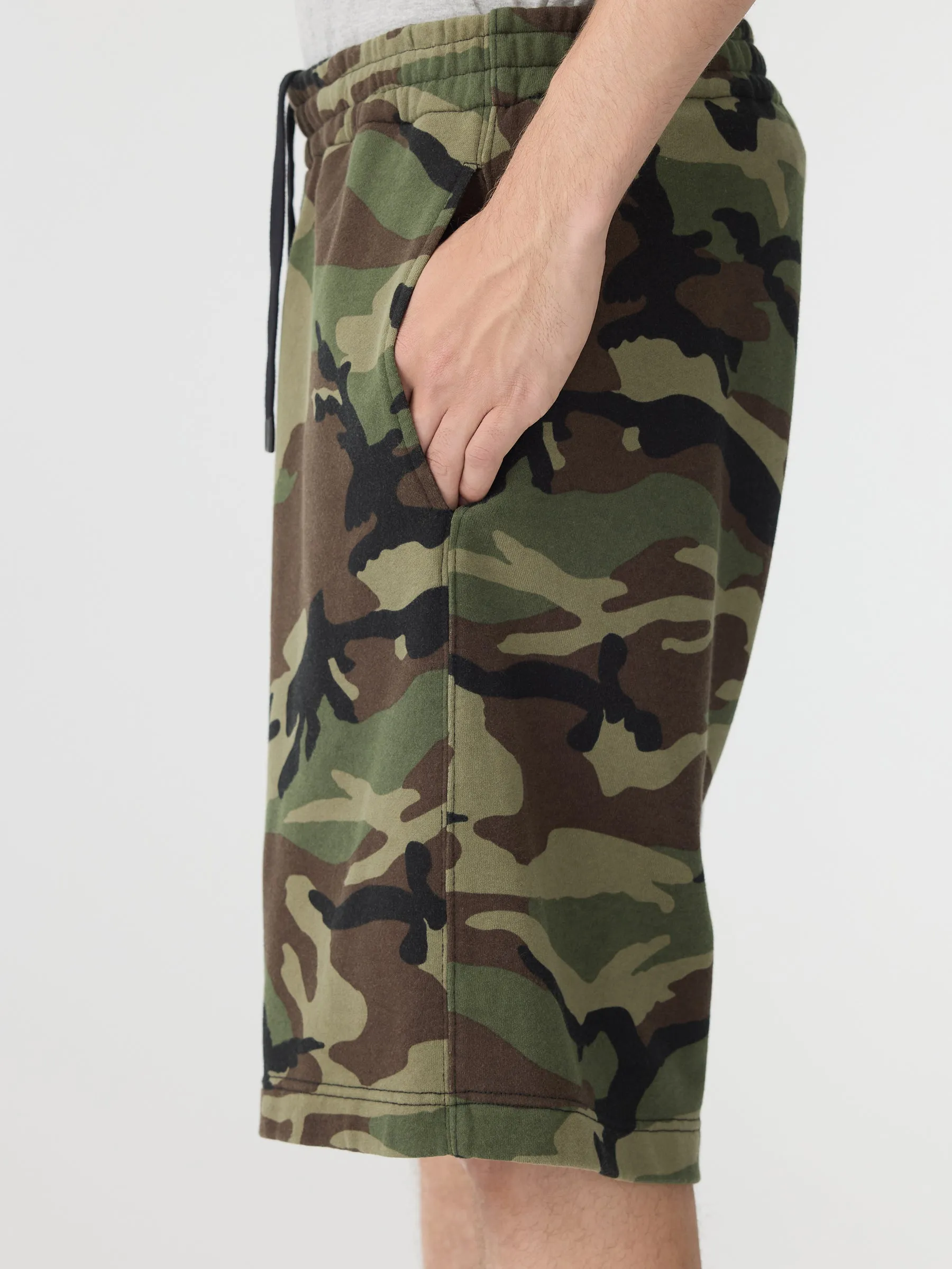 Camo Athletic Fleece Short sold by Bassike product image thumbnail 4