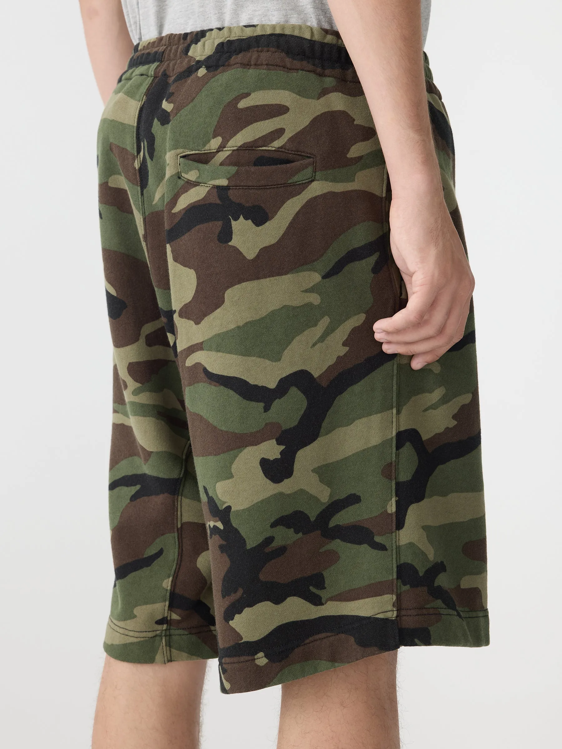 Camo Athletic Fleece Short sold by Bassike product image thumbnail 5