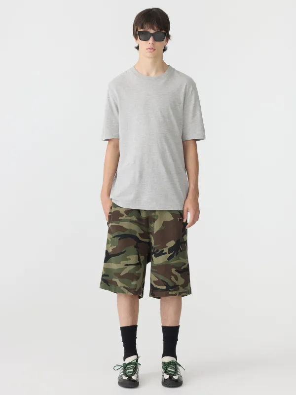 Camo Athletic Fleece Short sold by Bassike