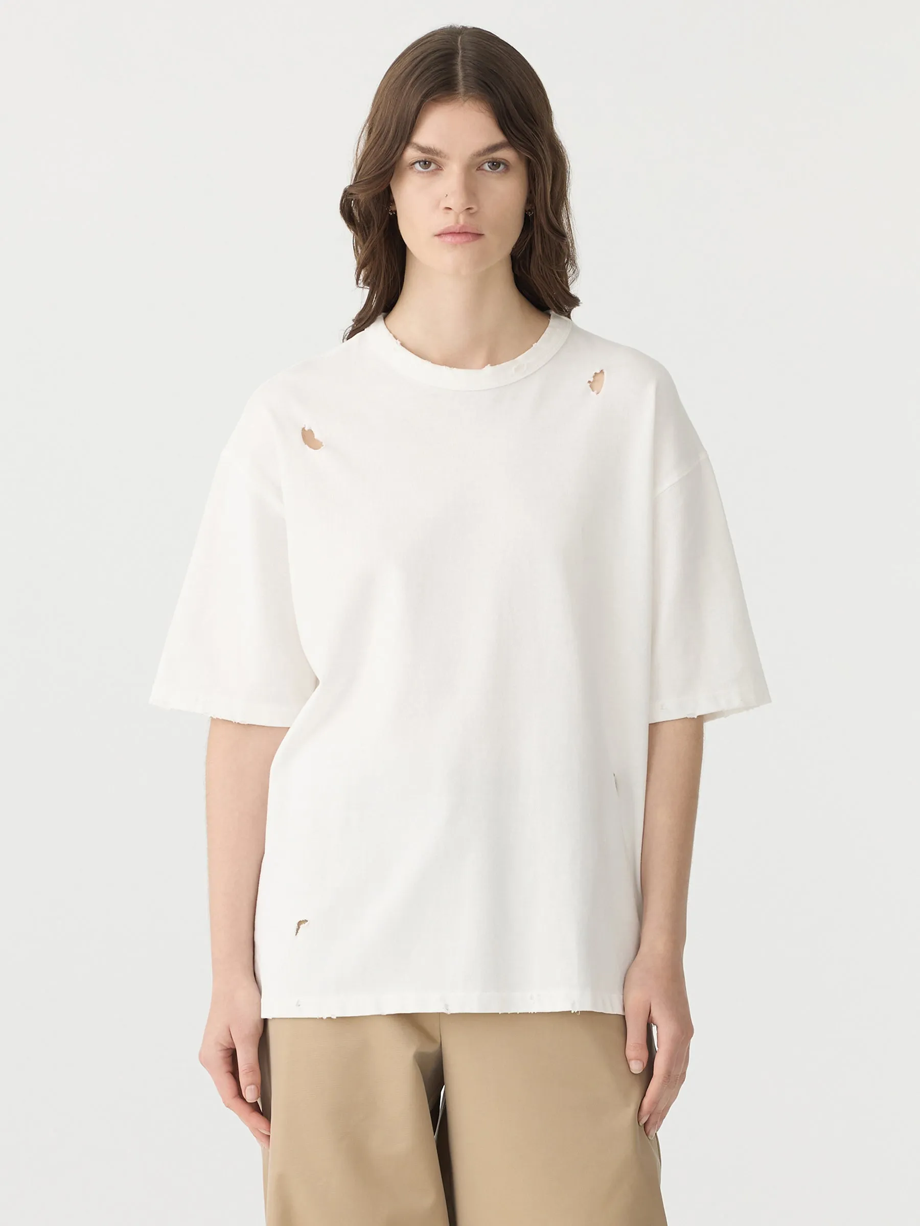 Distressed Heritage Short Sleeve T-Shirt sold by Bassike product image thumbnail 2
