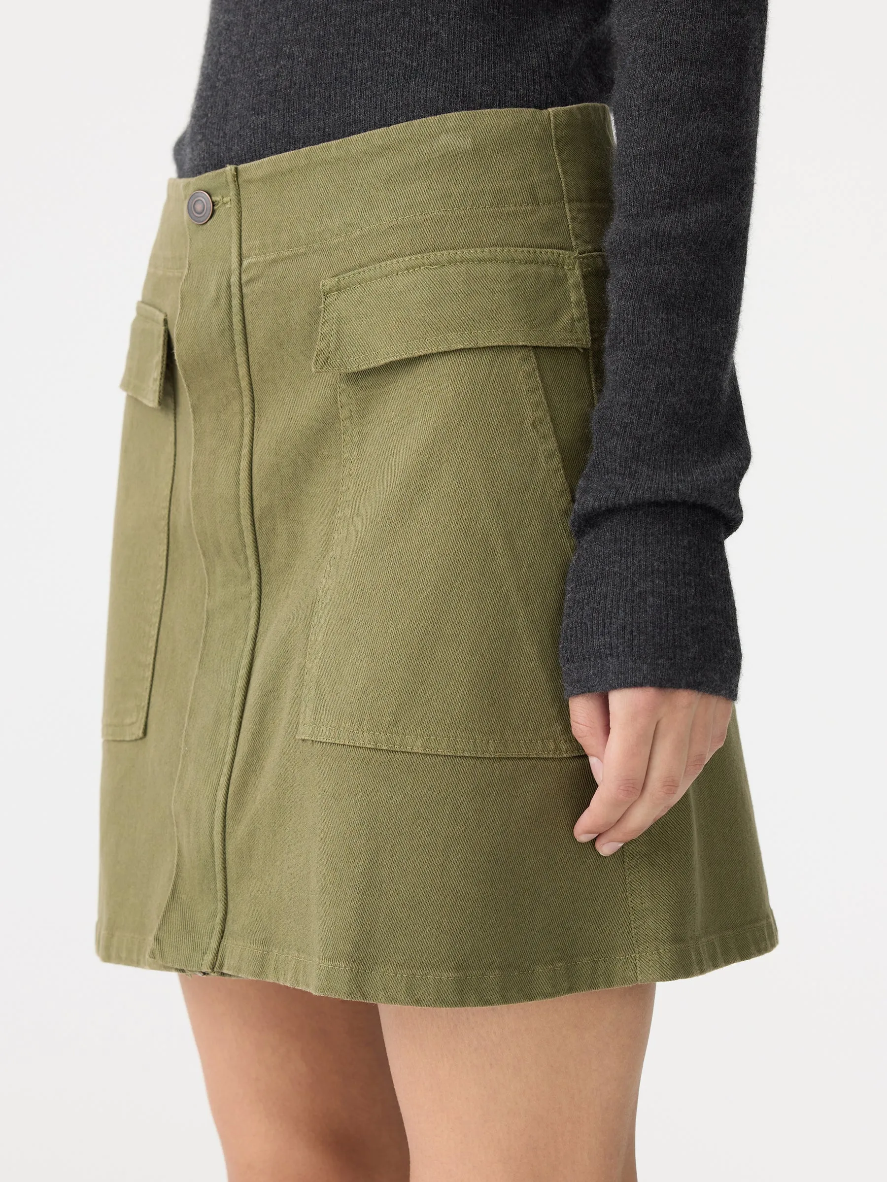Pocket Detail Mini Skirt sold by Bassike product image thumbnail 3