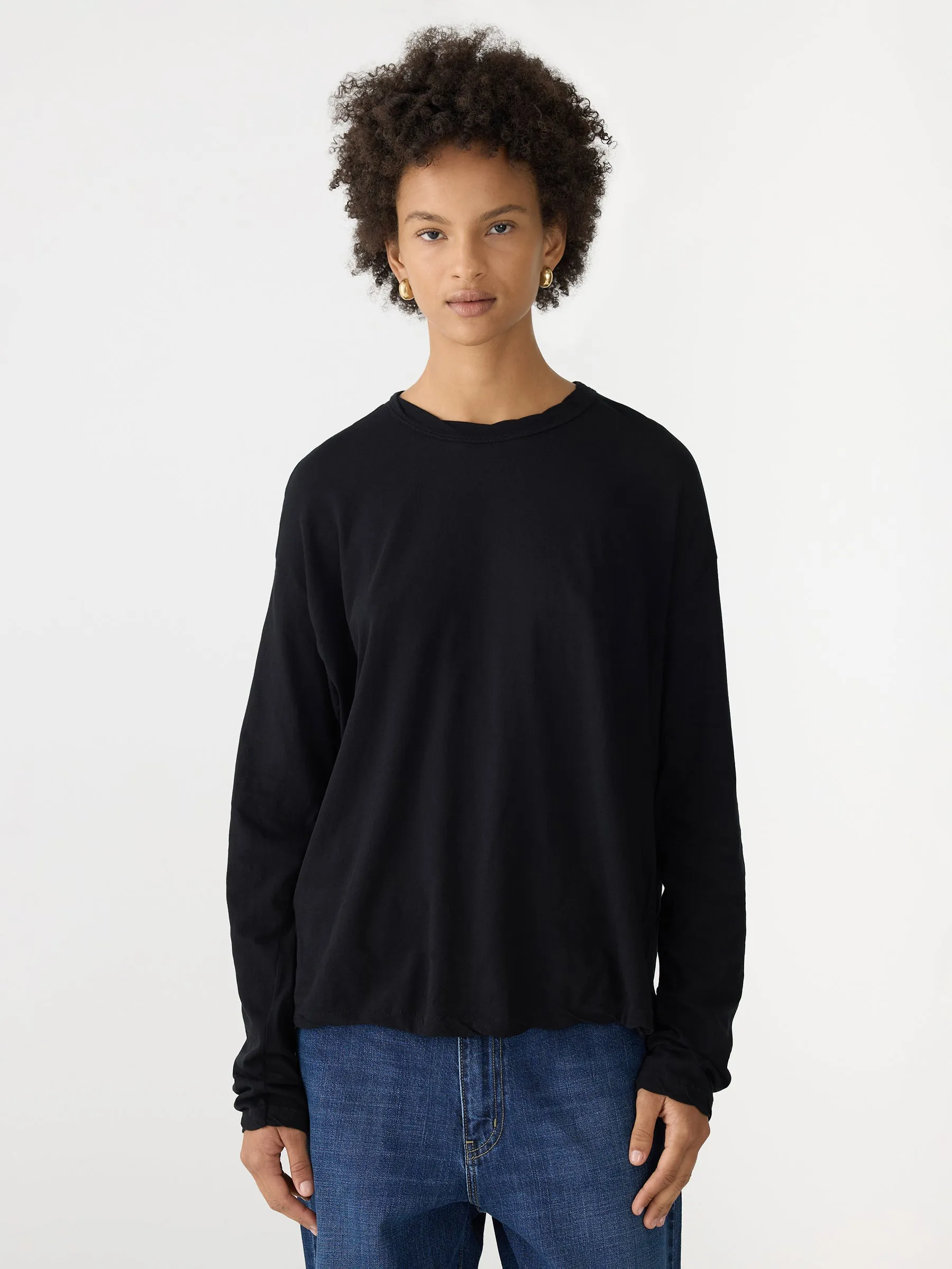 Slouch Superfine Long Sleeve T-Shirt sold by Bassike product image thumbnail 2