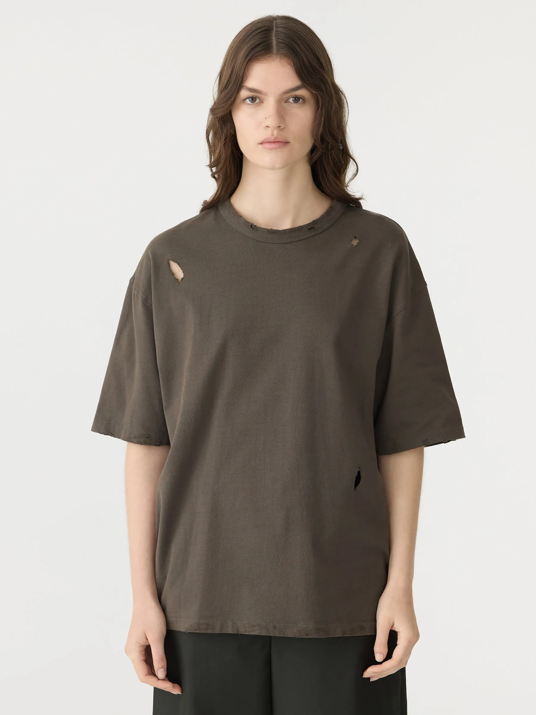 Distressed Heritage Short Sleeve T-Shirt sold by Bassike product image thumbnail 2