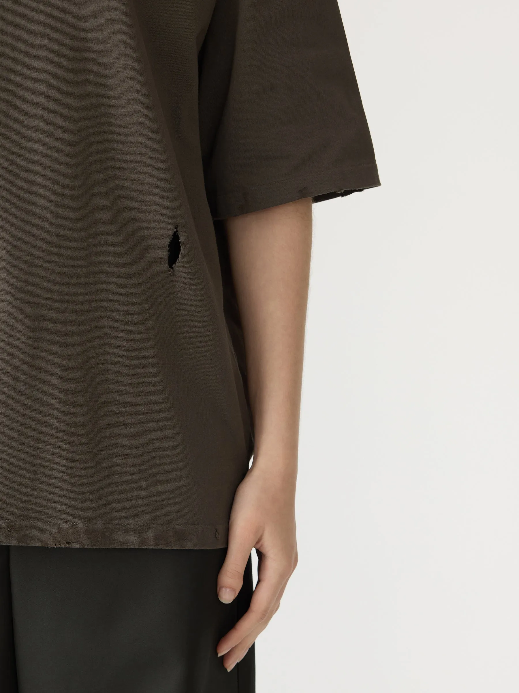 Distressed Heritage Short Sleeve T-Shirt sold by Bassike product image thumbnail 3