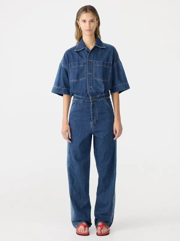 Organic Denim Jumpsuit made by Bassike