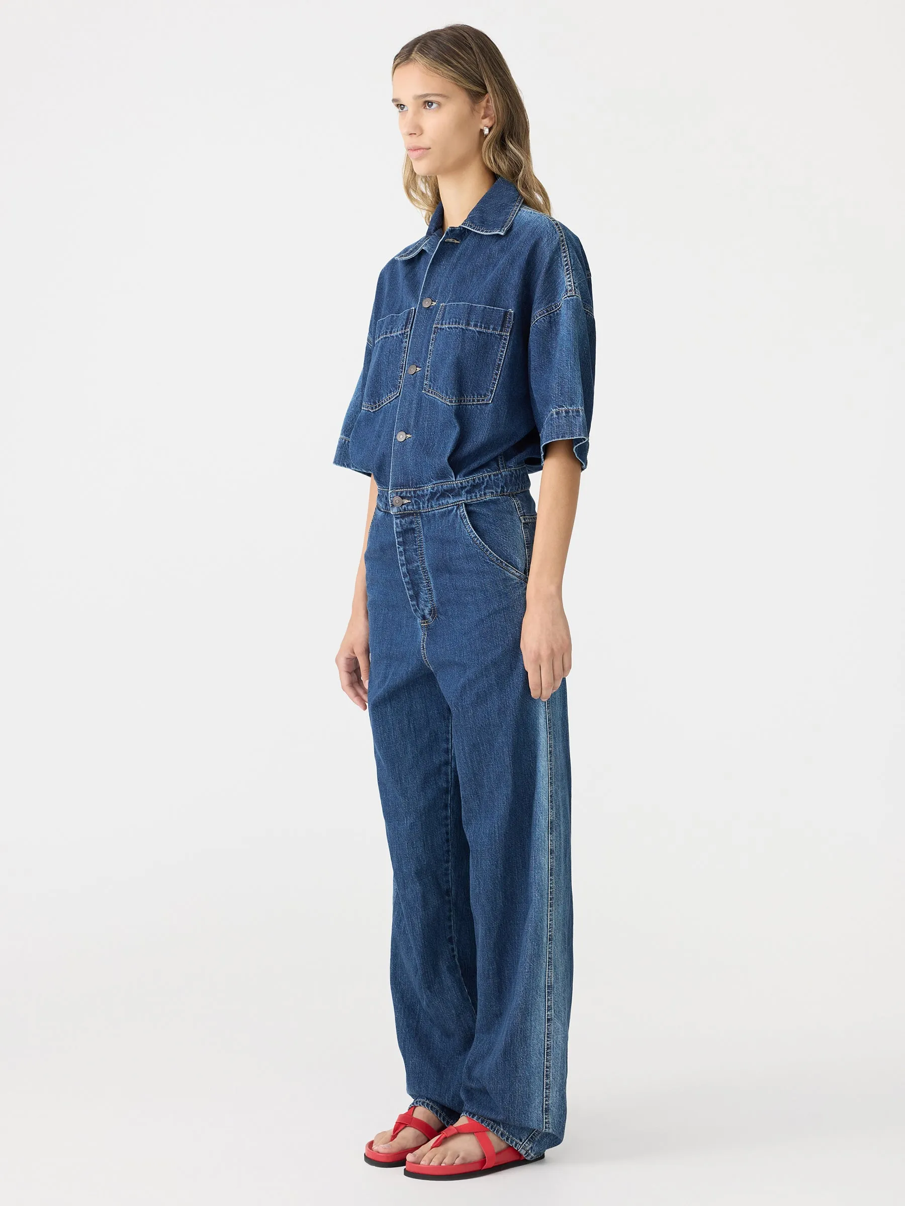 Organic Denim Jumpsuit sold by Bassike product image thumbnail 2