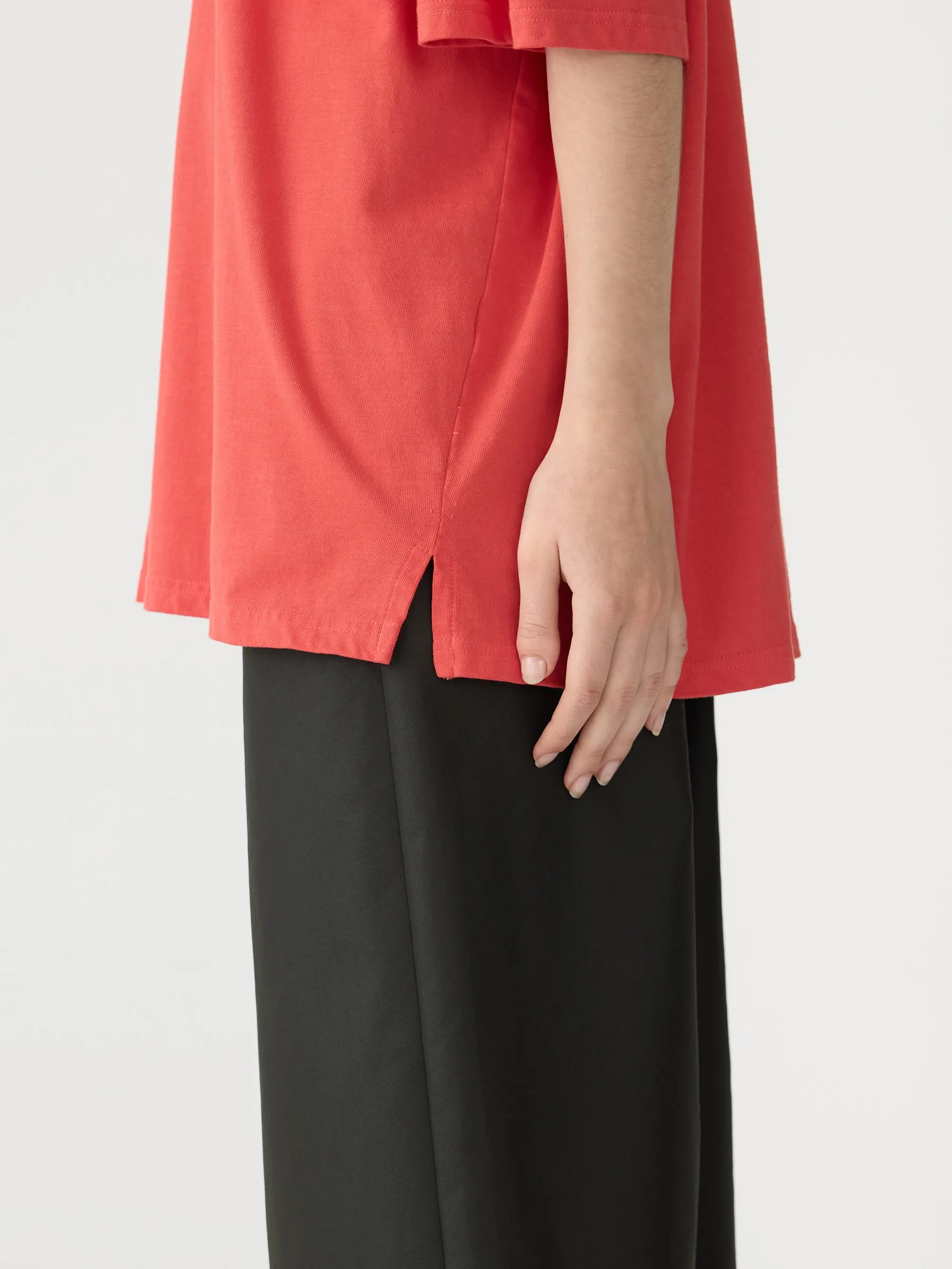 Dyed Oversized Rib Detail T-Shirt sold by Bassike product image thumbnail 5