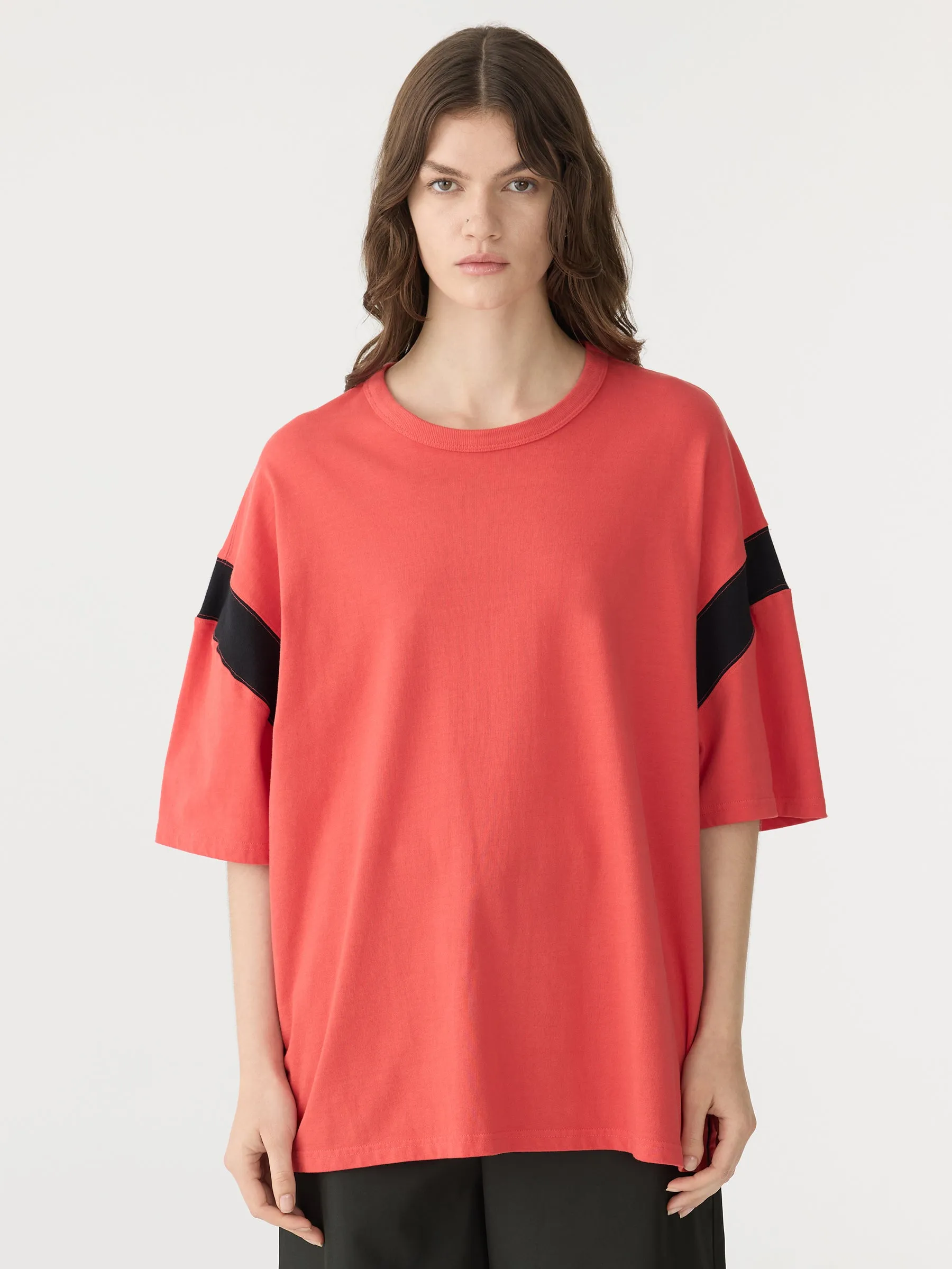 Dyed Oversized Rib Detail T-Shirt sold by Bassike product image thumbnail 3