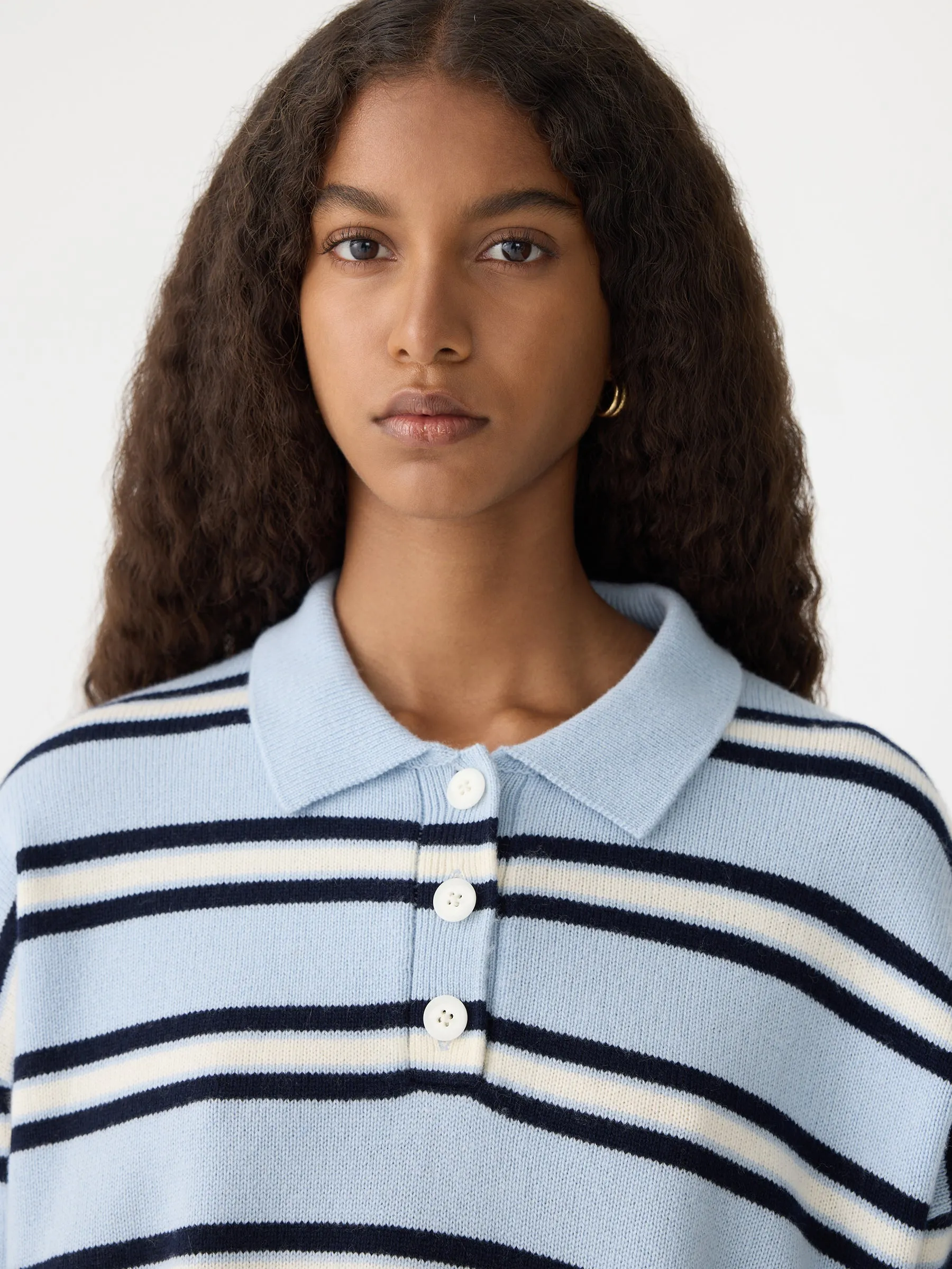 Striped Polo Knit sold by Bassike product image thumbnail 3