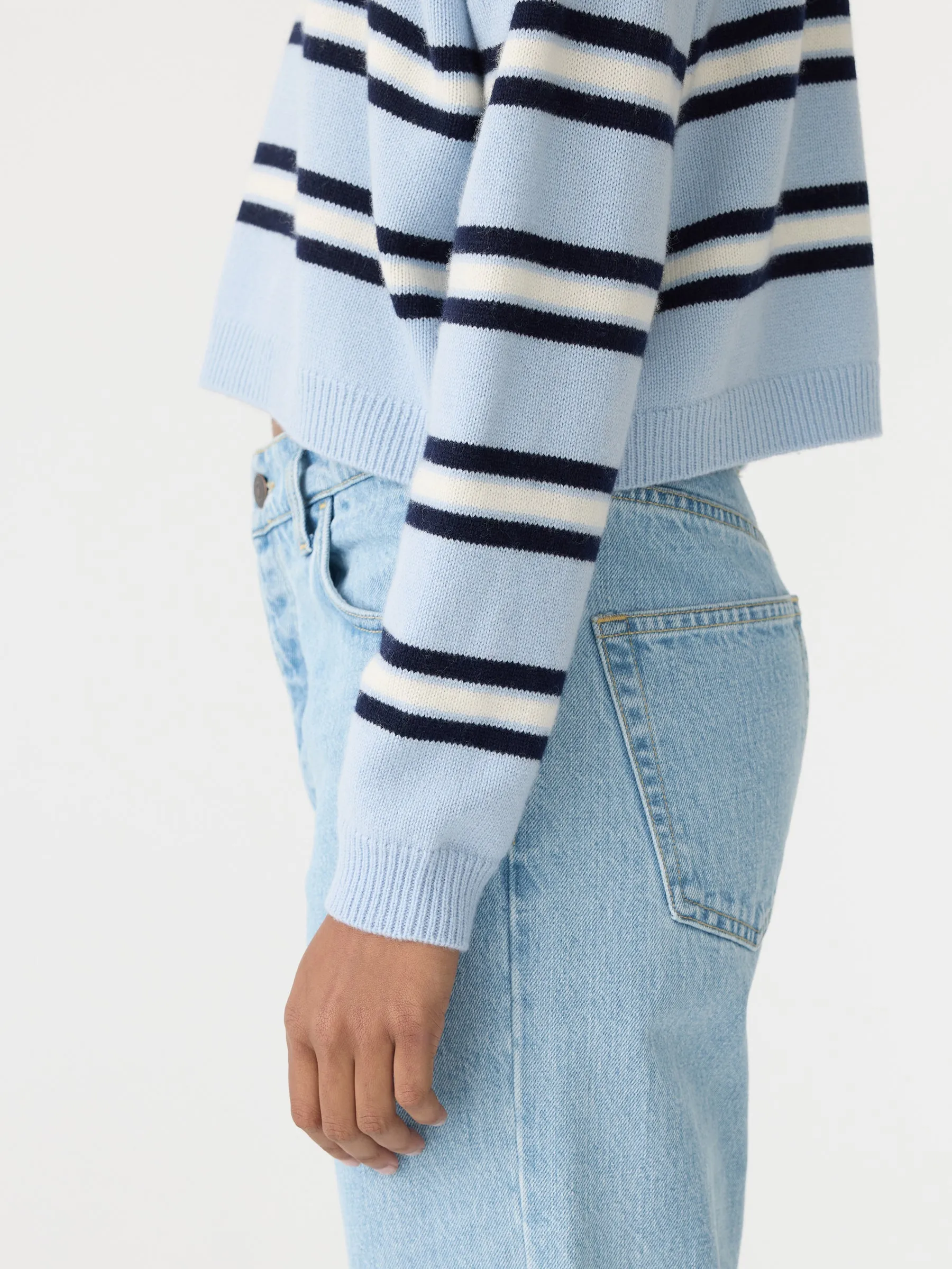 Striped Polo Knit sold by Bassike product image thumbnail 4