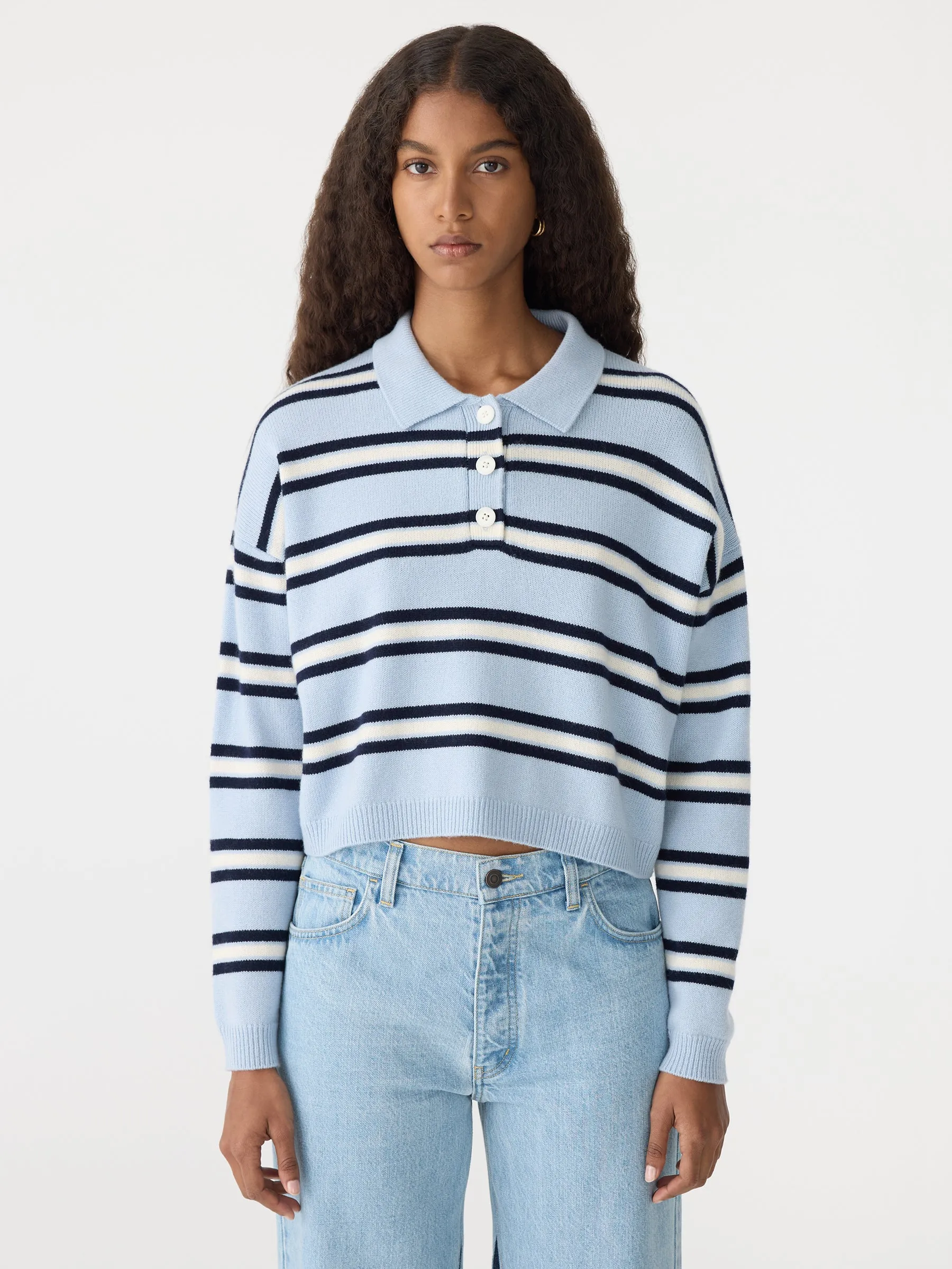 Striped Polo Knit sold by Bassike product image thumbnail 2