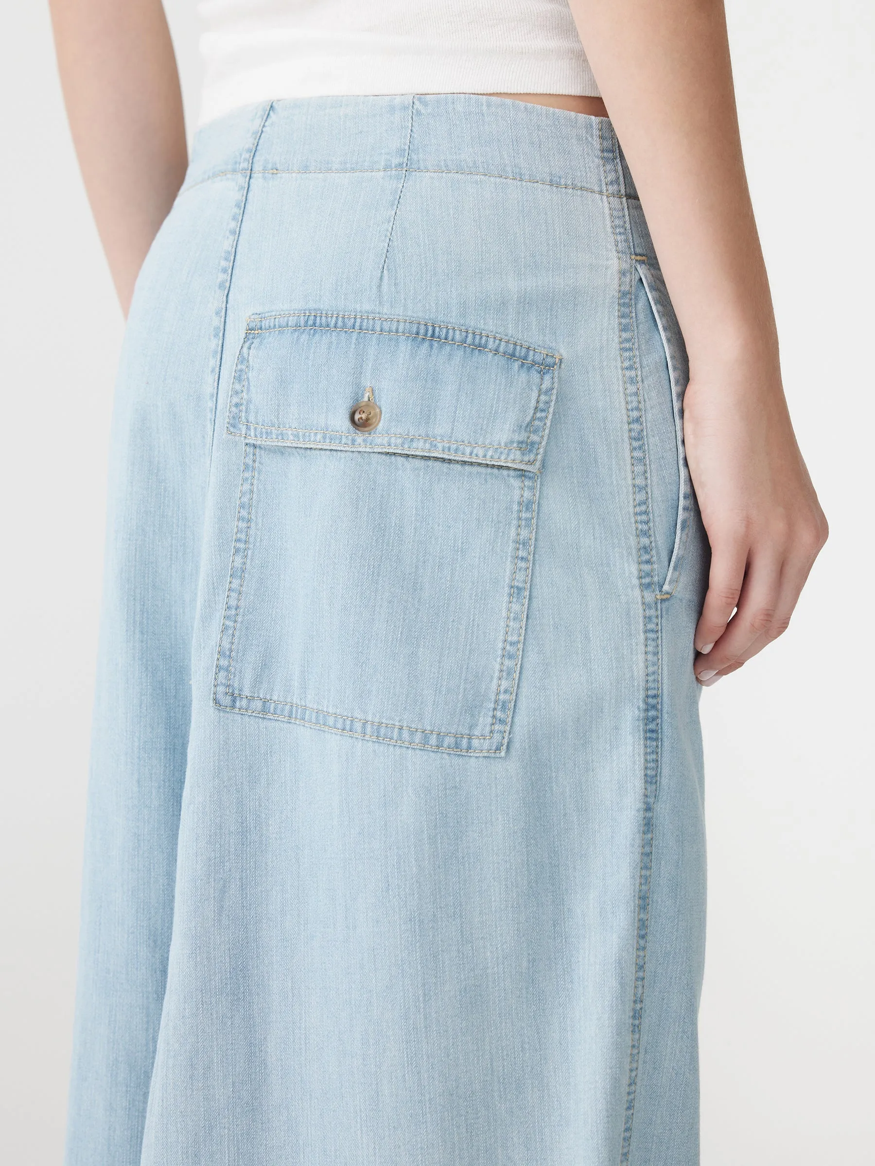 Denim Deconstructed Skirt sold by Bassike product image thumbnail 4