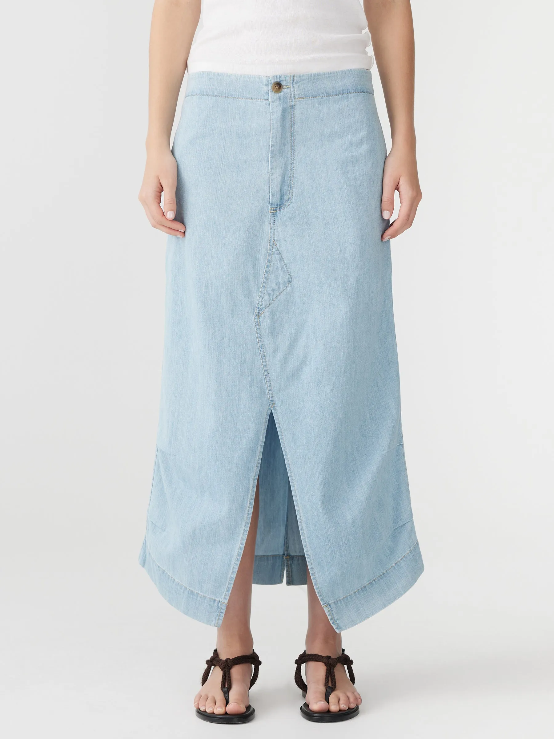 Denim Deconstructed Skirt sold by Bassike product image thumbnail 2