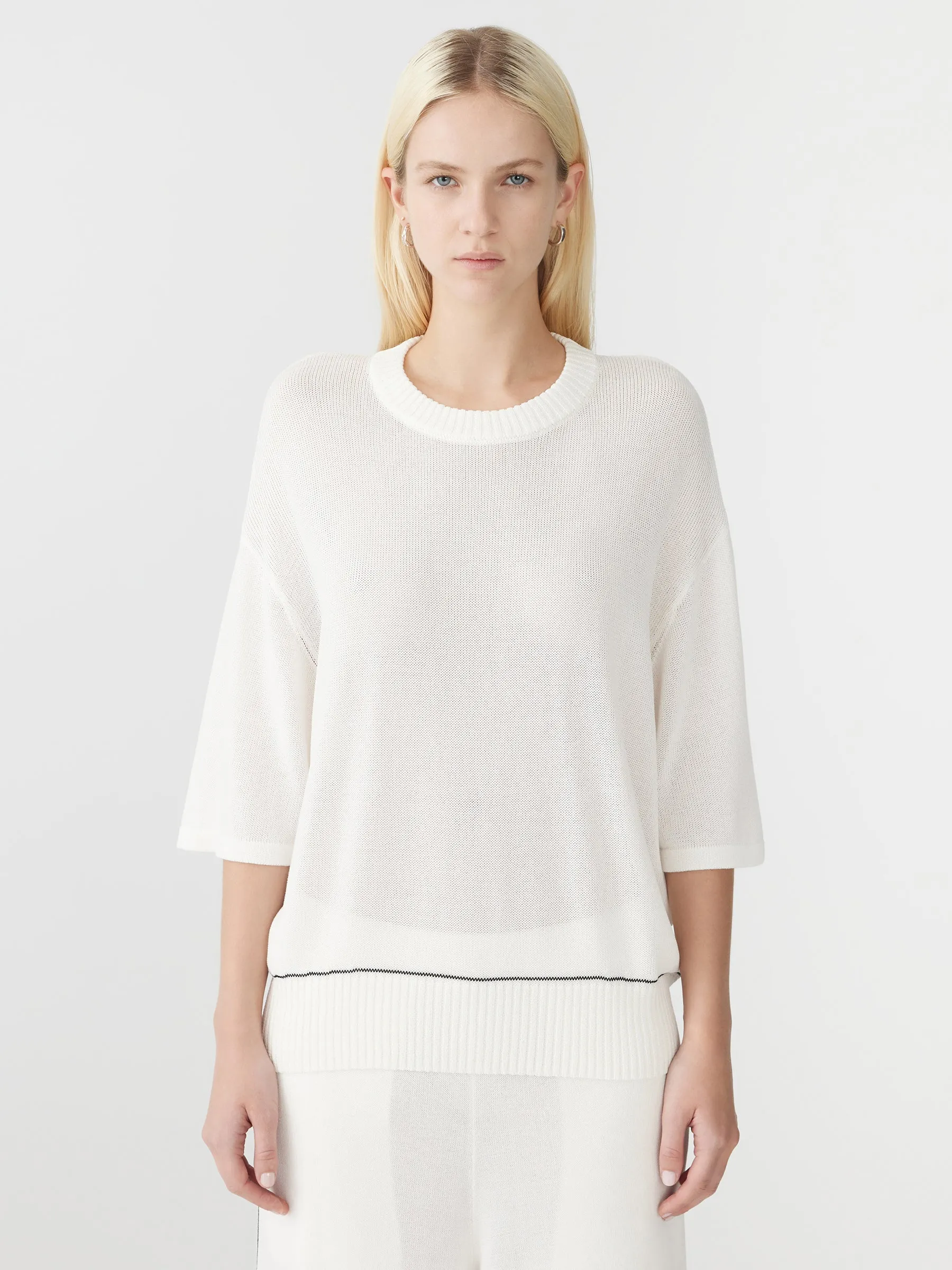 High Twist Cotton Short Sleeve Knit sold by Bassike product image thumbnail 2