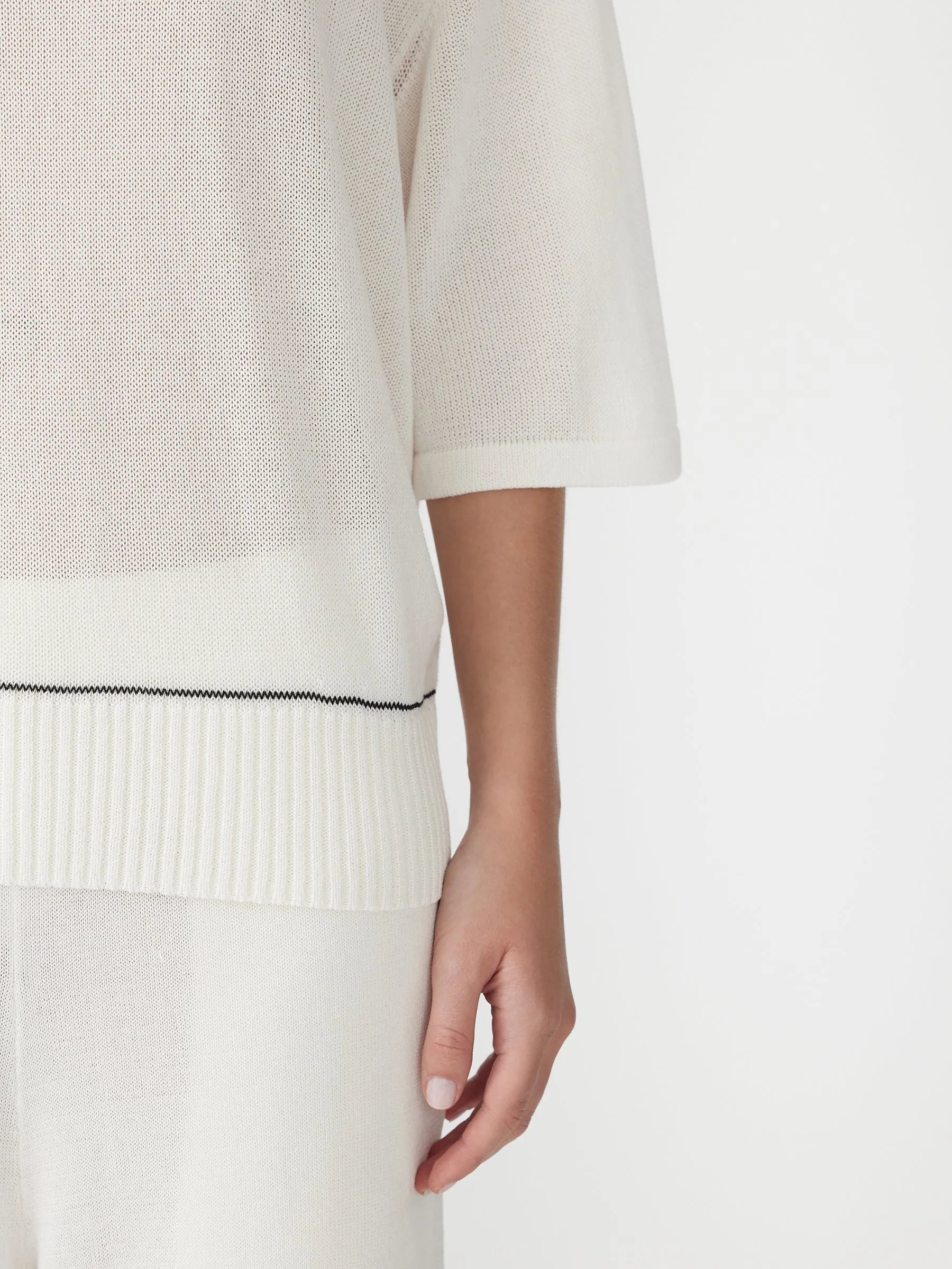 High Twist Cotton Short Sleeve Knit sold by Bassike product image thumbnail 4