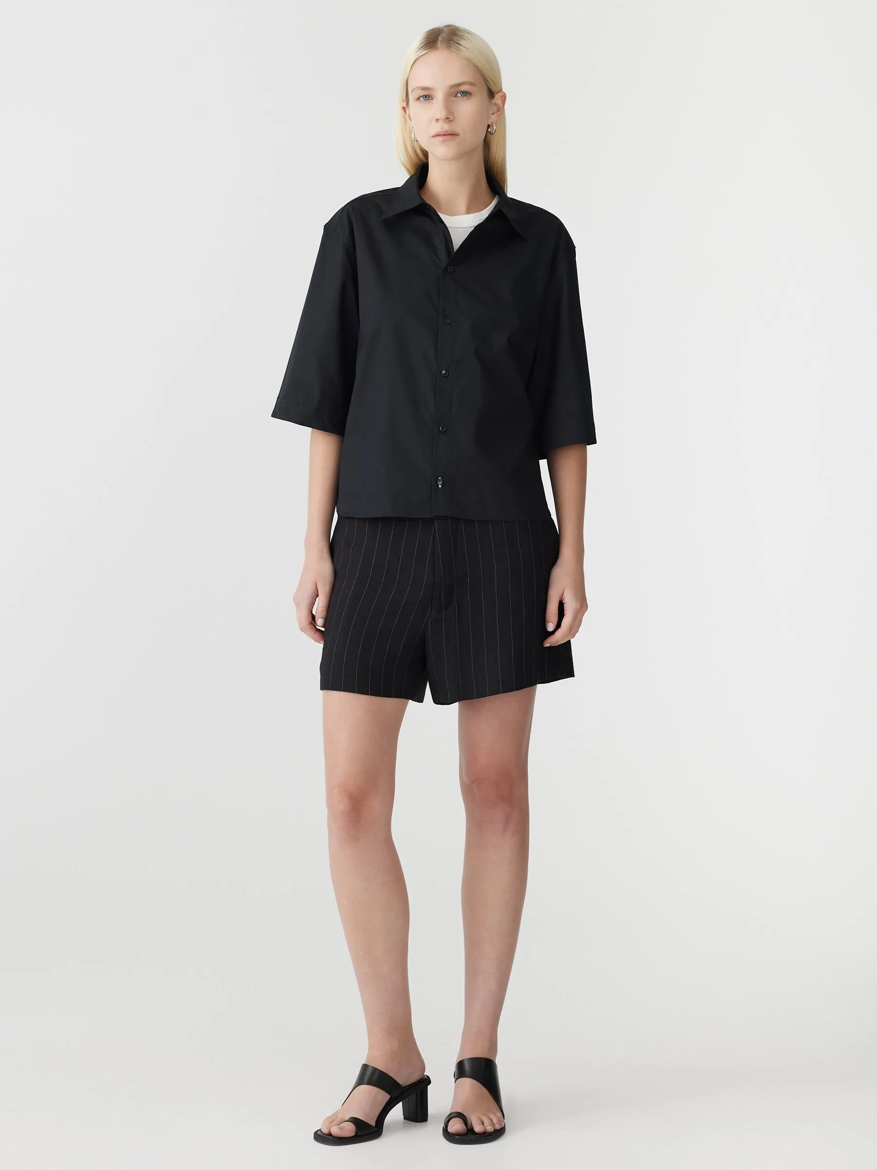 Organic Cotton Short Sleeve Shirt sold by Bassike