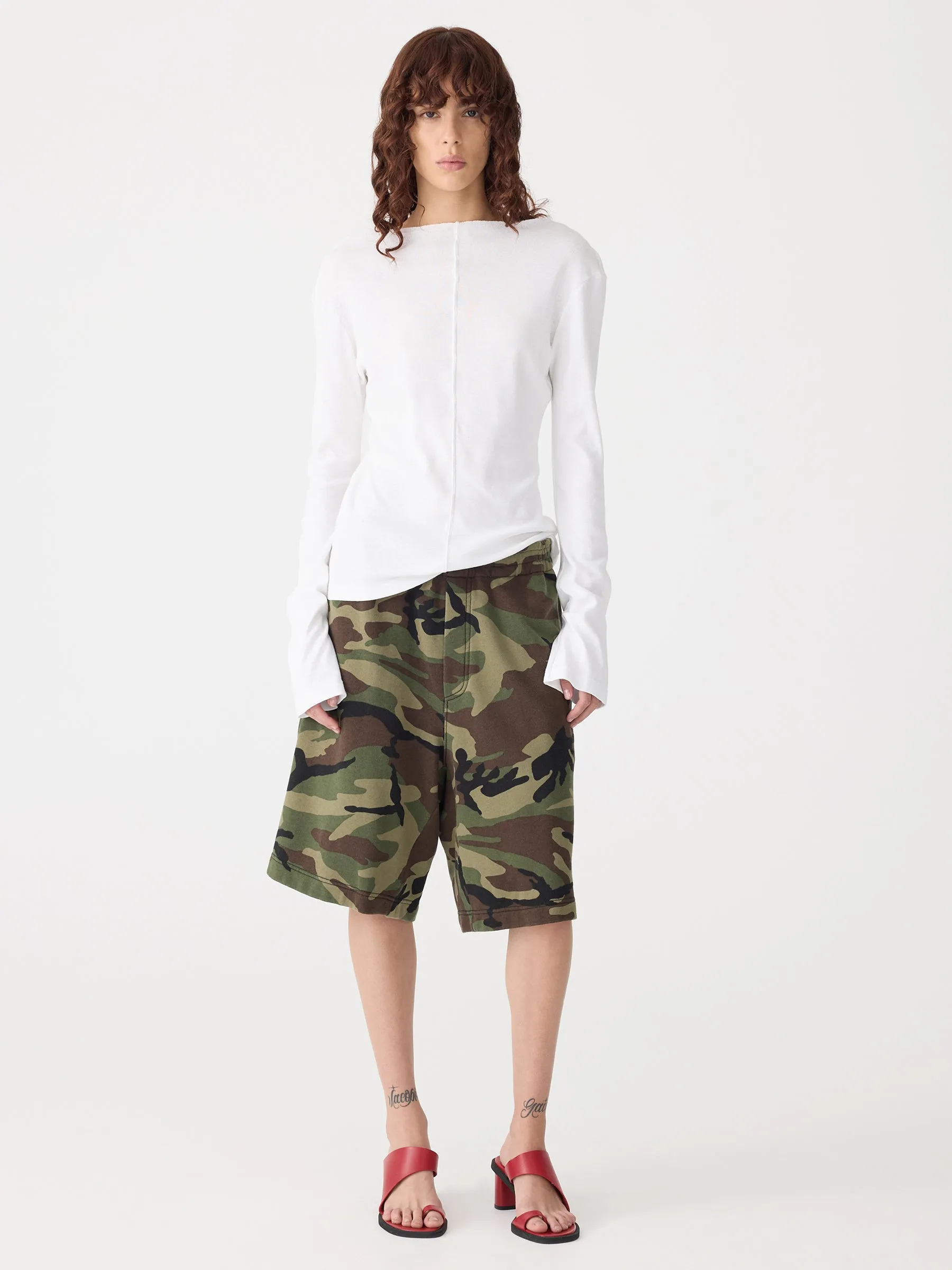 Front Seam Rib Long Sleeve T-Shirt sold by Bassike