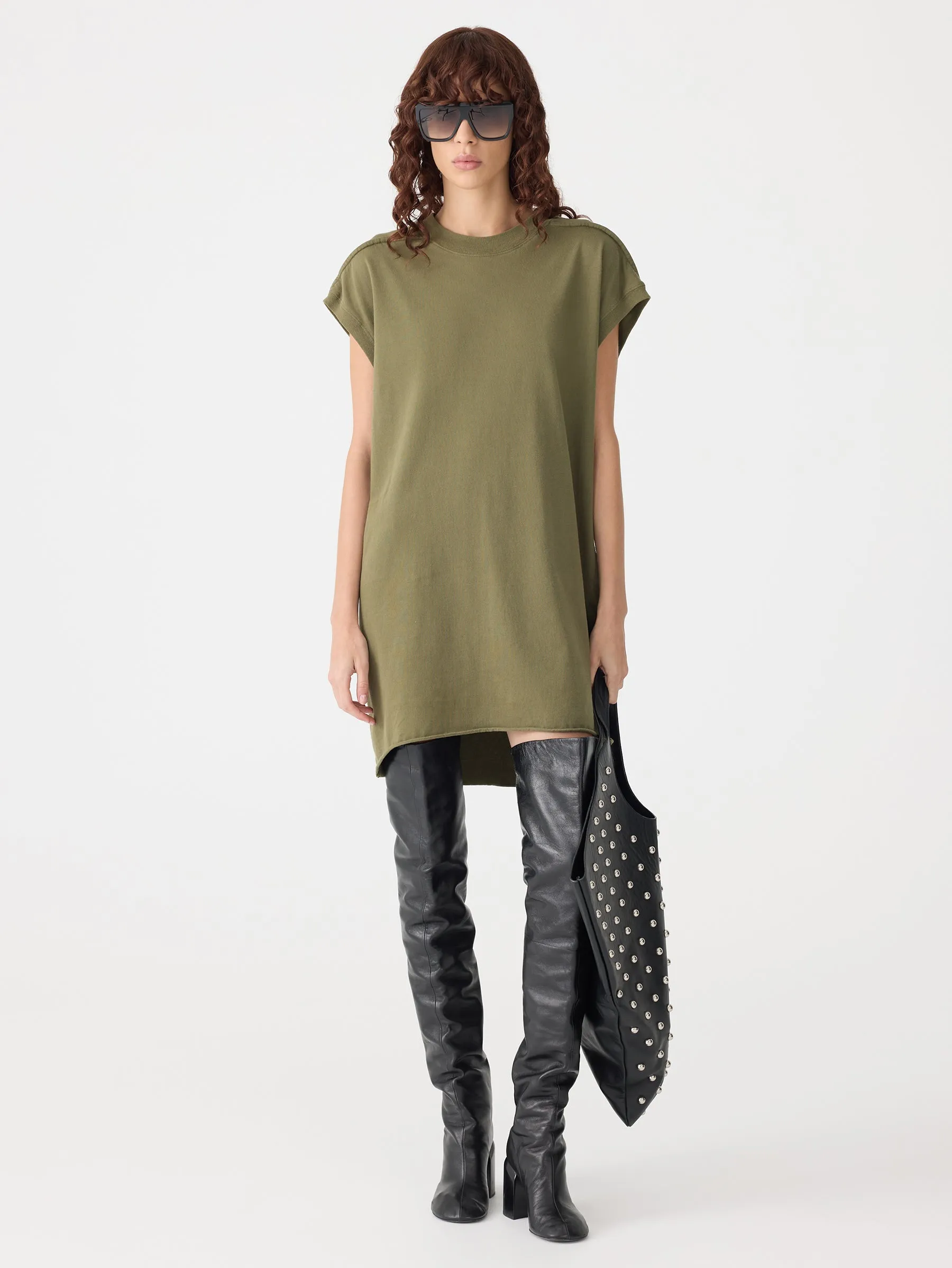 Sleeve Cut Off Tank Dress sold by Bassike