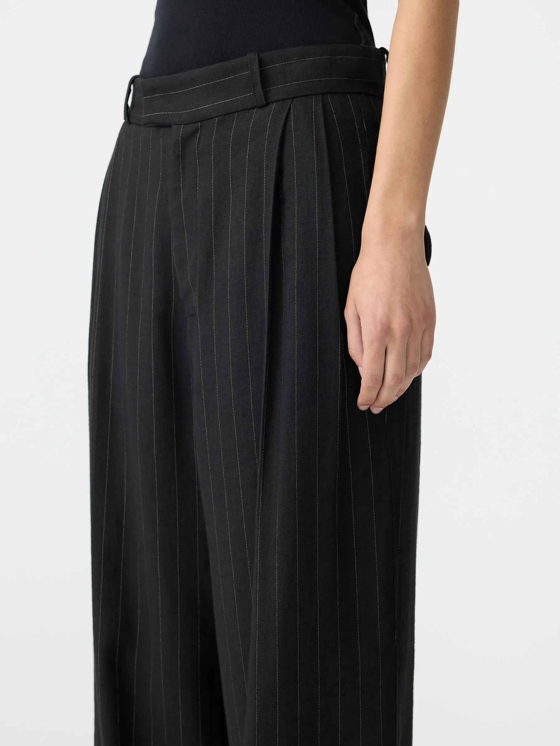 Linen Viscose Tailored Pant sold by Bassike product image thumbnail 3