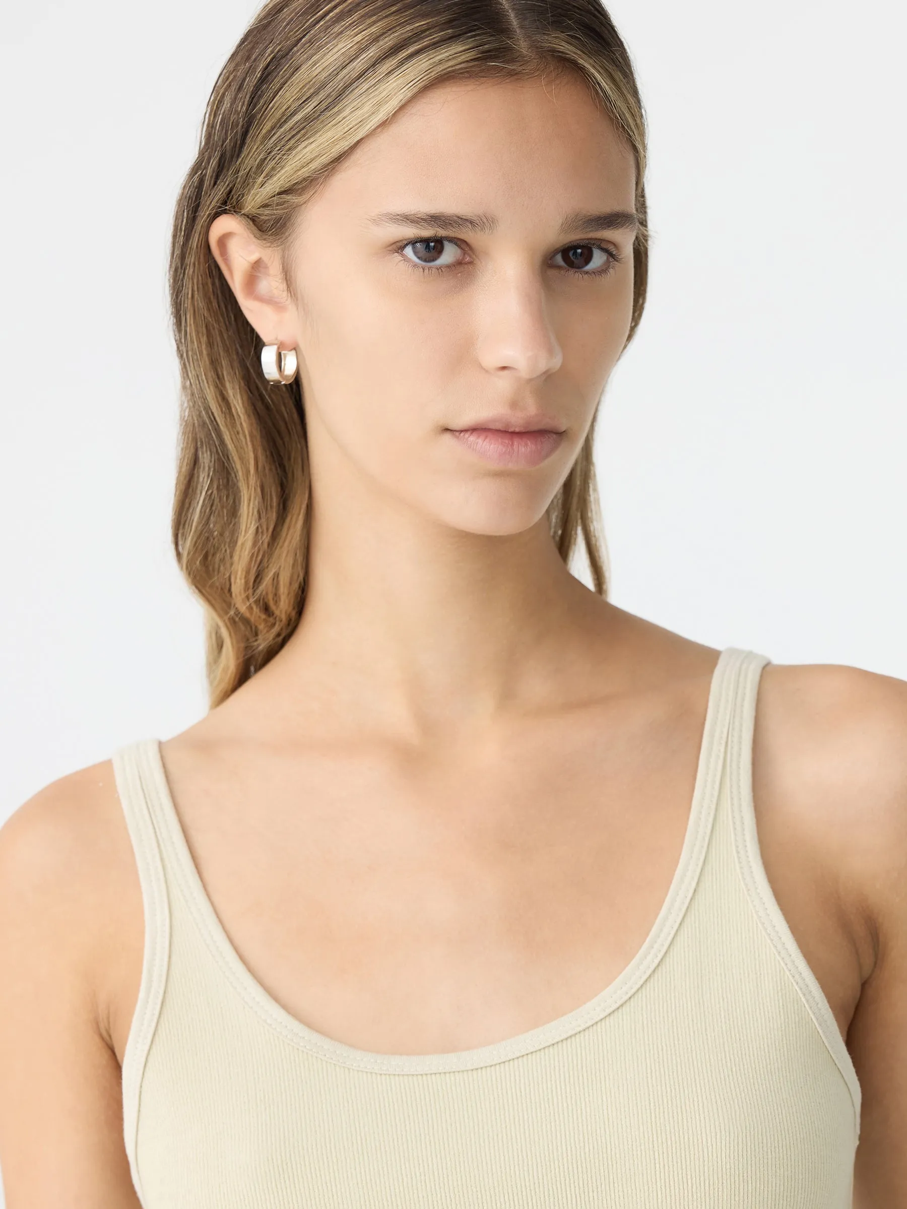 Slim Scoop Rib Tank sold by Bassike product image thumbnail 2